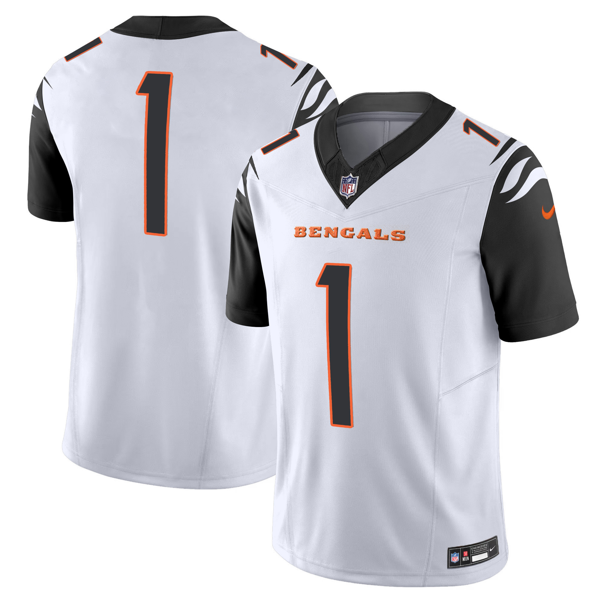 #1 Team Men's Cincinnati Bengals Vapor Limited Color Rush Jersey - All Stitched