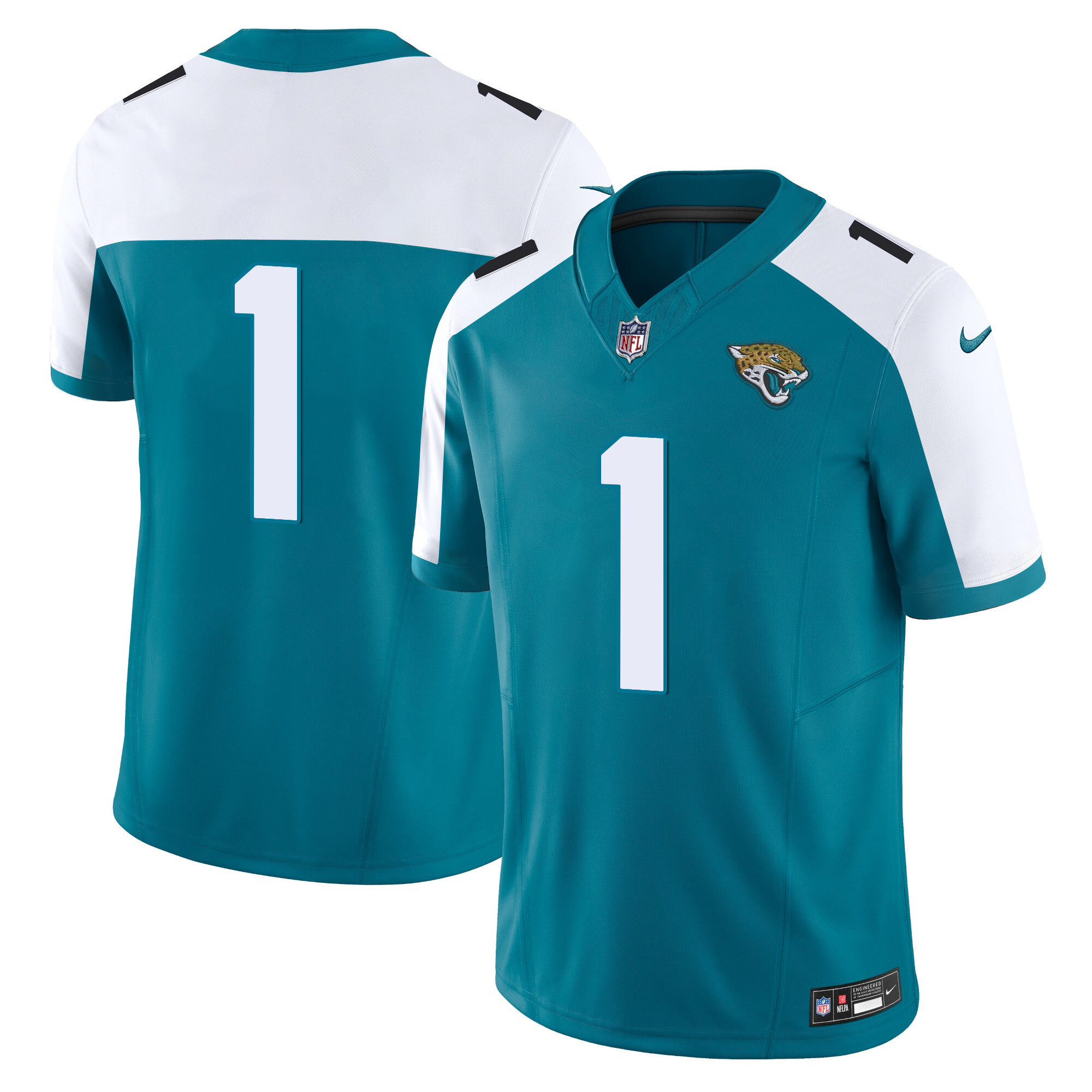 #1 Team Men's Jacksonville Jaguars Vapor Limited Alternate Jersey - All Stitched