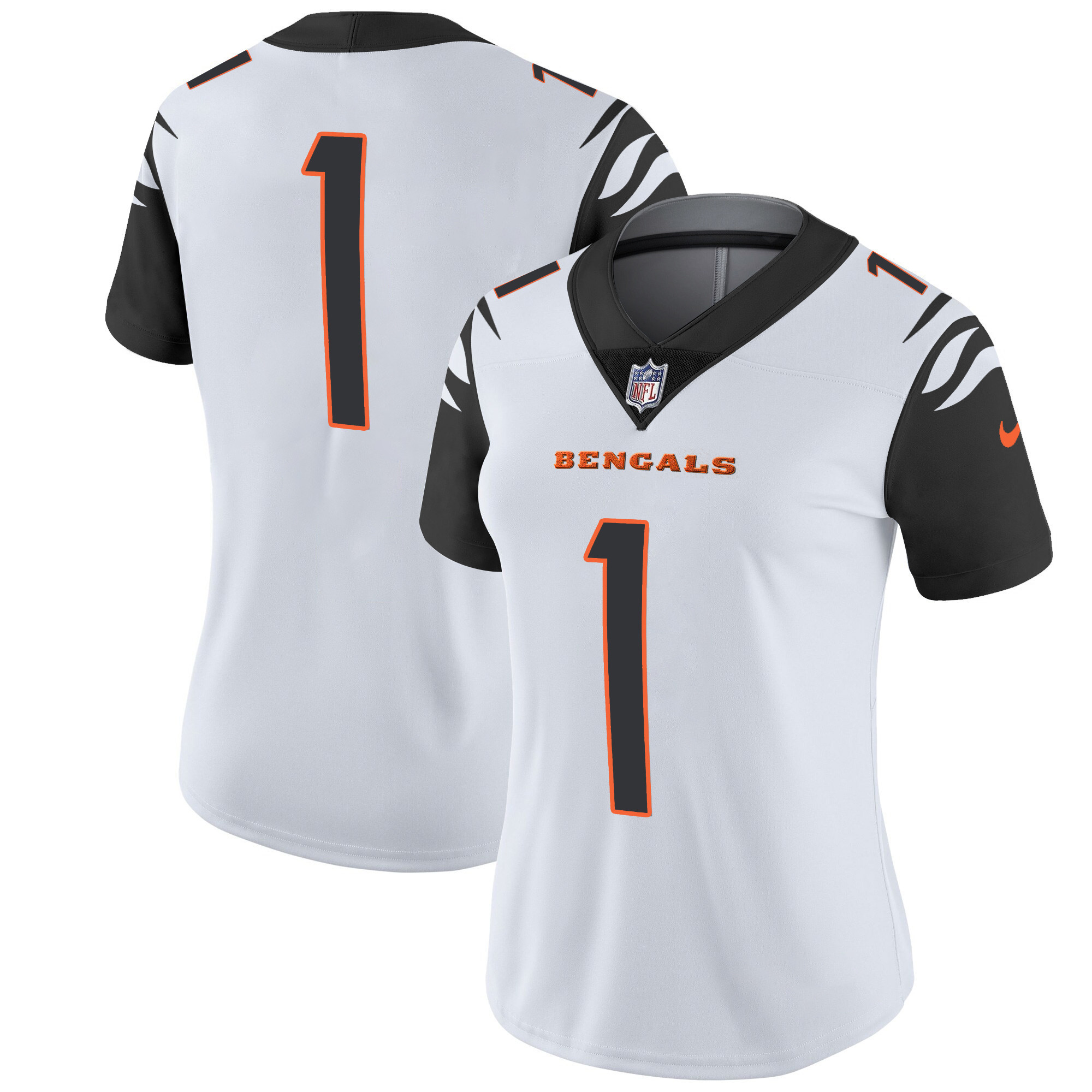 #1 Team Women's Cincinnati Bengals Vapor Limited Color Rush Jersey - All Stitched