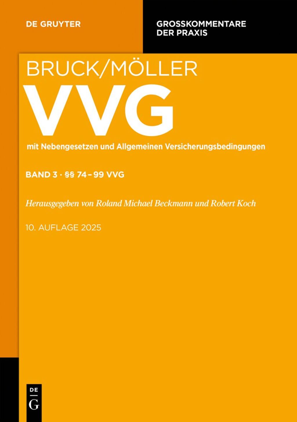 Â§Â§ 74-99 VVG 1st Edition â€“ PDF/EPUB Version Downloadable