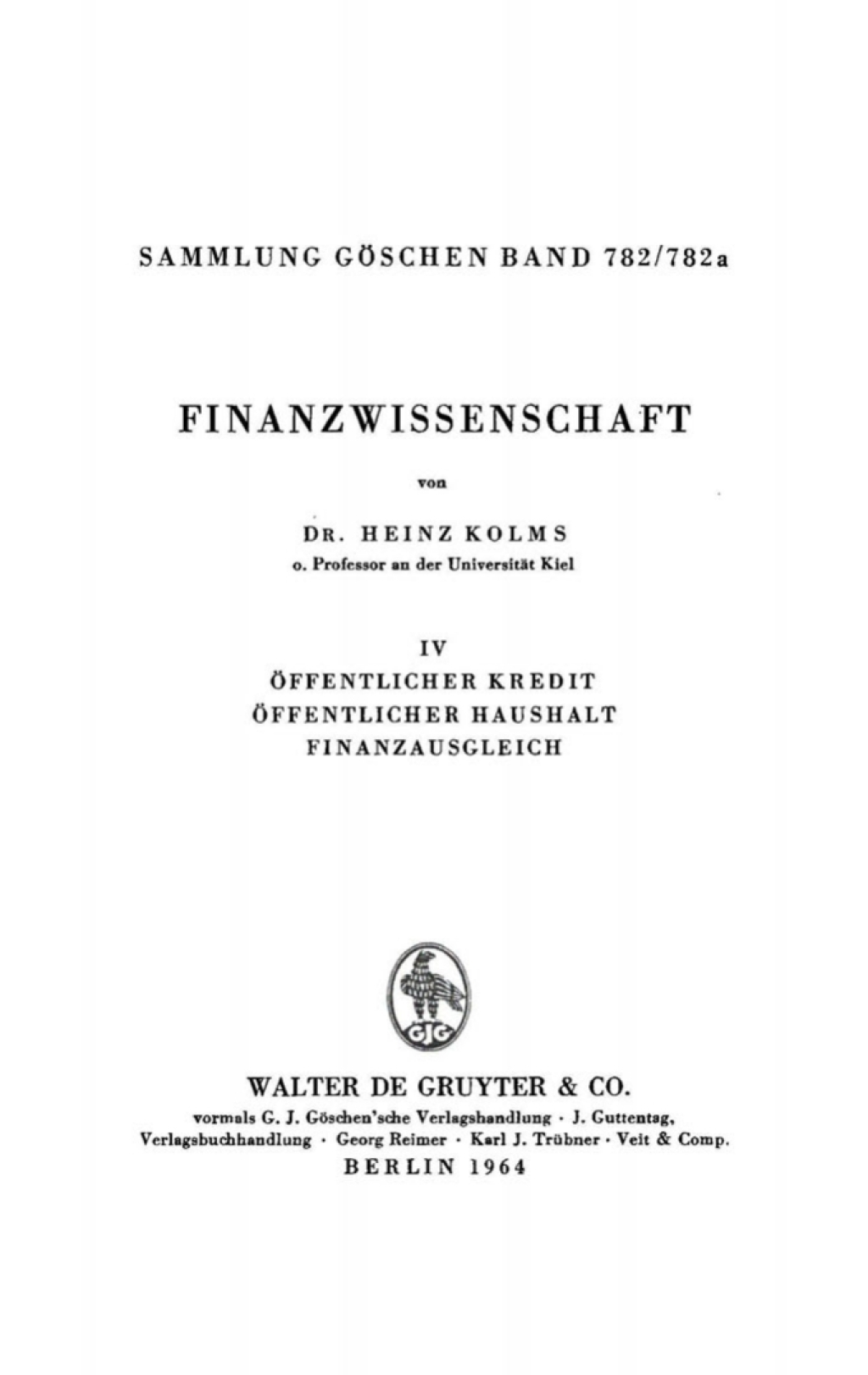 Ã–ffentlicher Kredit, Ã¶ffentlicher Haushalt, Finanzausgleich 1st Edition â€“ PDF/EPUB Version Downloadable