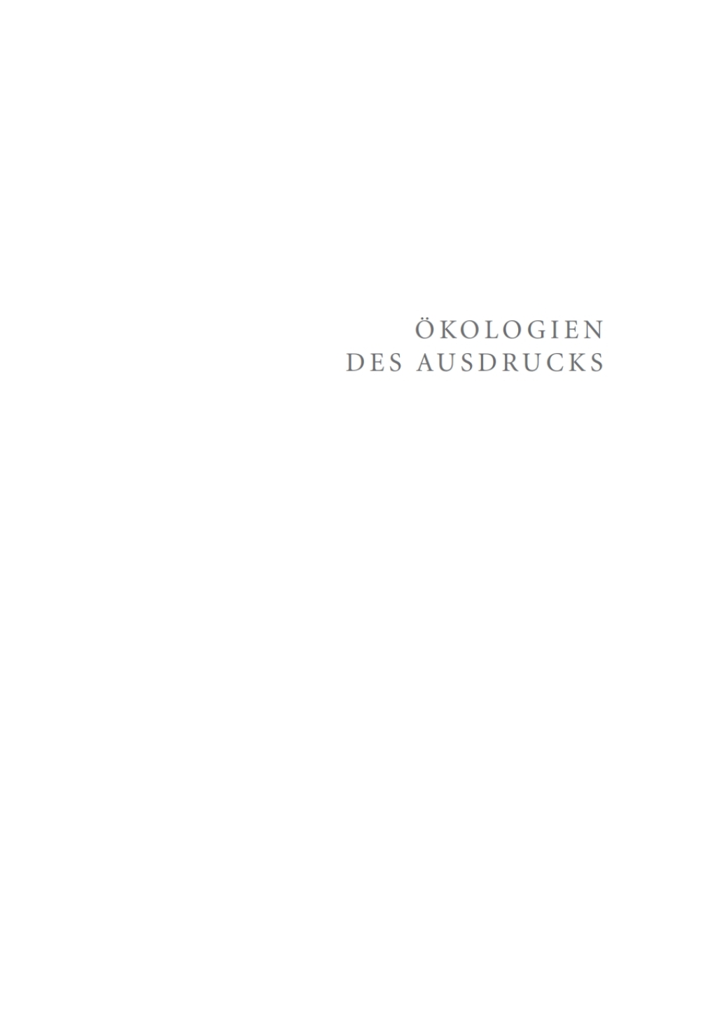 Ã–kologien des Ausdrucks 1st Edition â€“ PDF/EPUB Version Downloadable