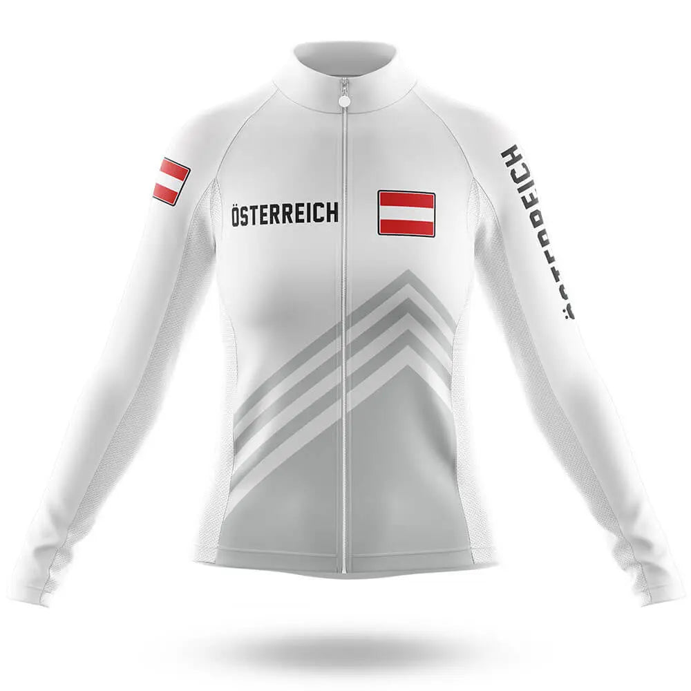 Ã–sterreich S5 White - Women - Cycling Long Sleeve Jersey