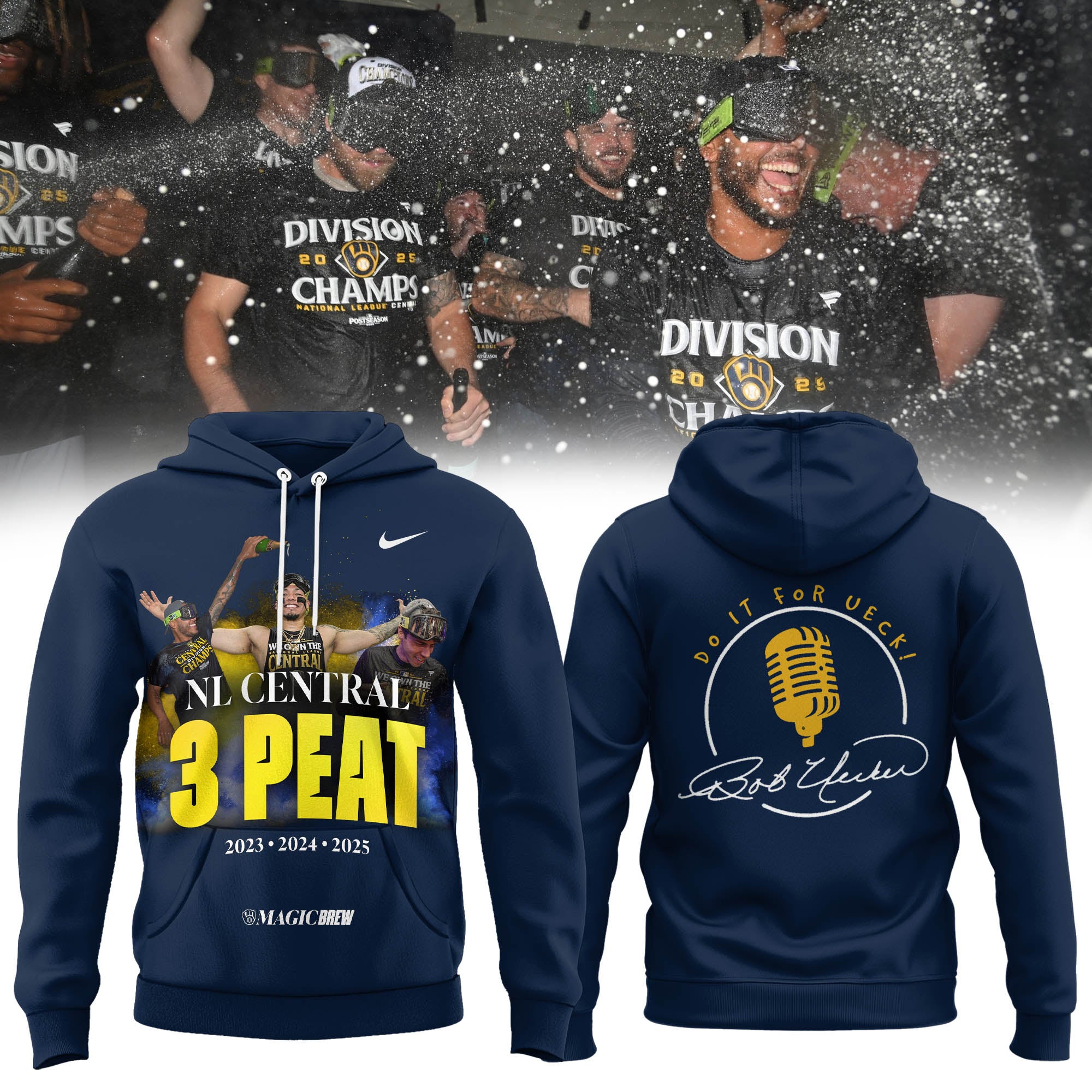 â€œDO IT FOR UECK!â€ The 2025 Brewersâ€™ playoff merch Hoodie