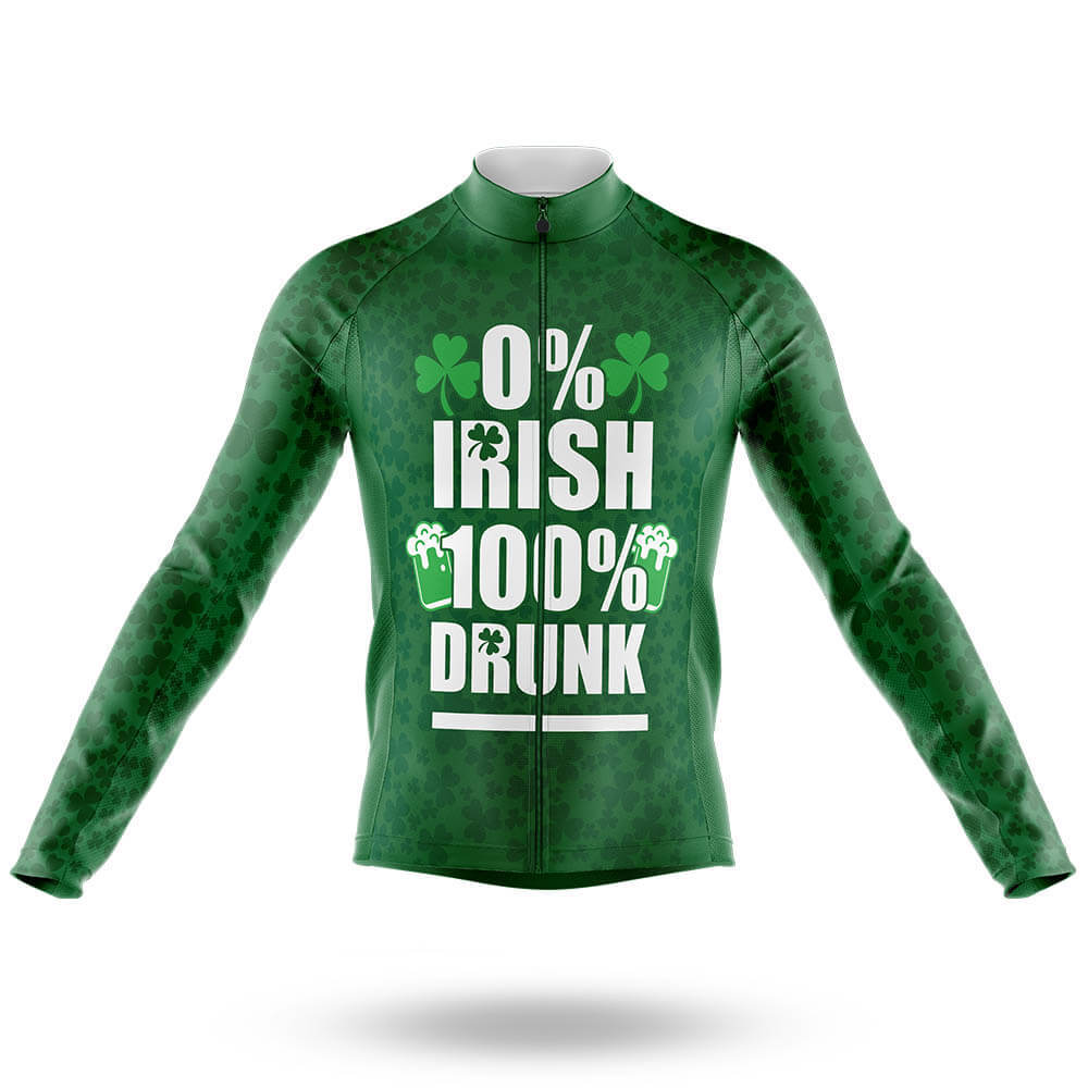 0 Irish 100 Drunk - Men's Cycling Long Sleeve Jersey