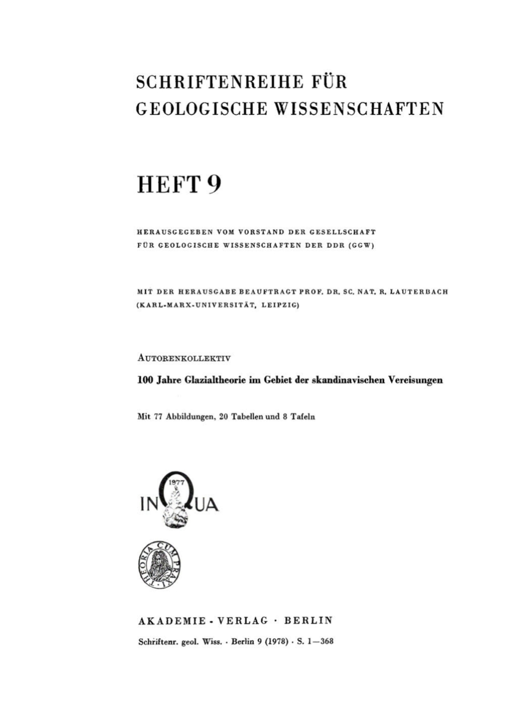 100 Jahre Glazialtheorie im Gebiet der skandinavischen Vereisungen 1st Edition â€“ PDF/EPUB Version Downloadable