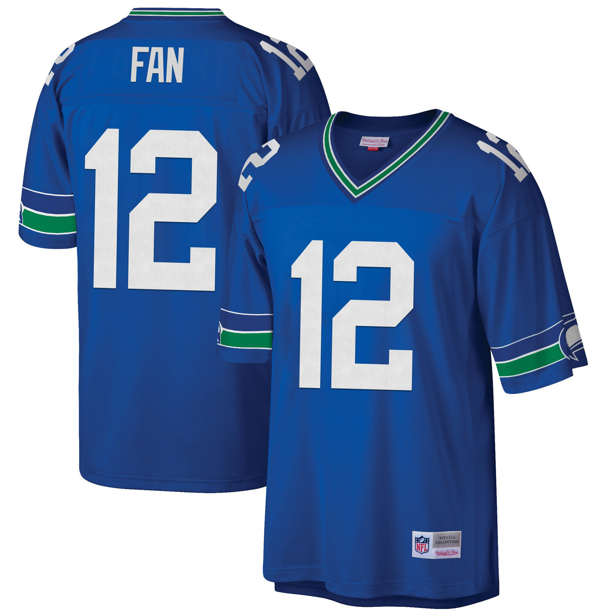 12th Fan Men's Seattle Seahawks Big & Tall 1985 Retired Royal Jersey - All Stitched