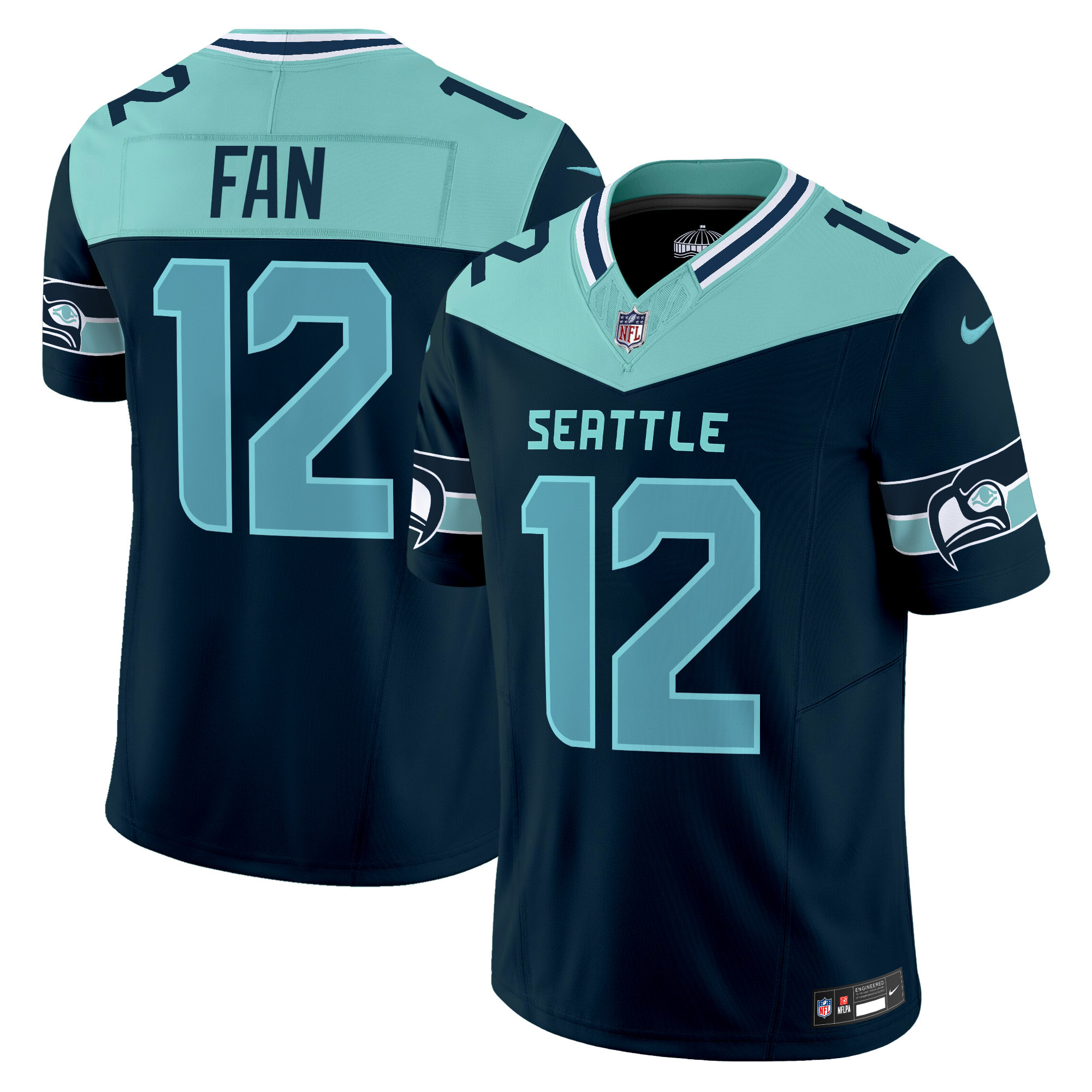 12Th Fan Men's Seattle Seahawks "Seattle City" Vapor Limited Alternate Jersey - All Stitched