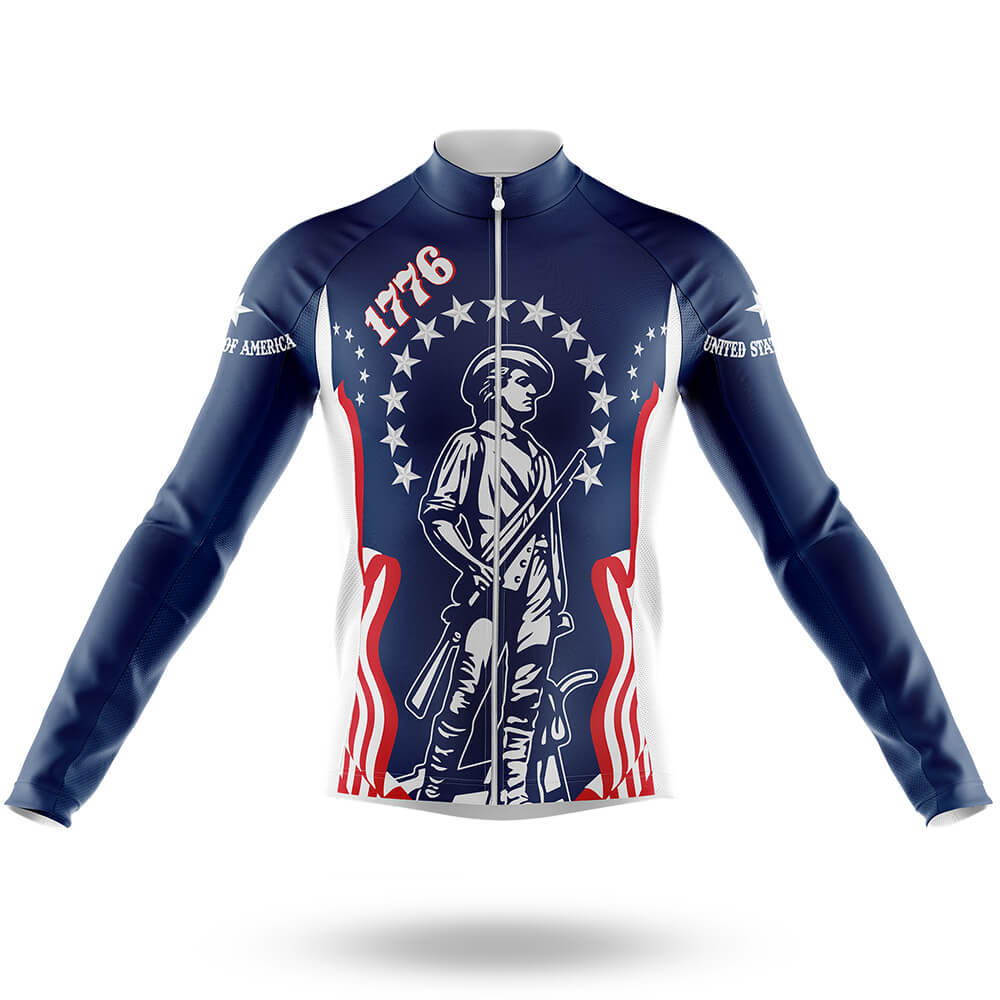 1776 Minutemen - Men's Cycling Long Sleeve Jersey