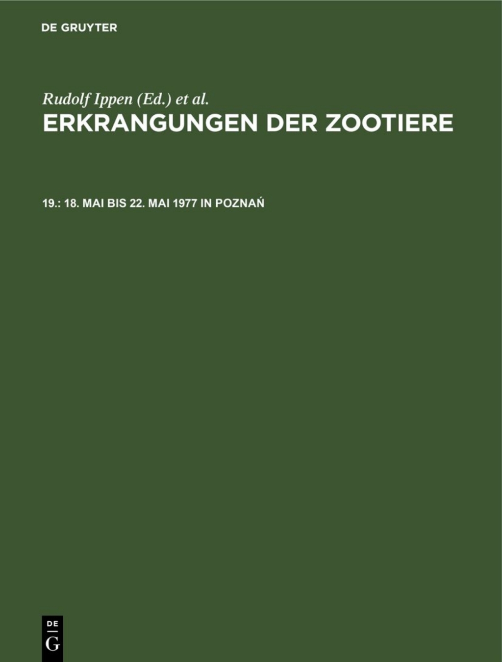18. Mai bis 22. Mai 1977 in PoznaÅ„ 1st Edition â€“ PDF/EPUB Version Downloadable