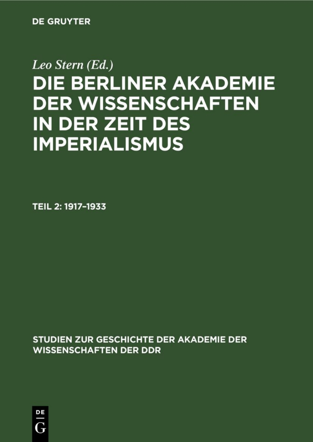 1917â€“1933 1st Edition â€“ PDF/EPUB Version Downloadable