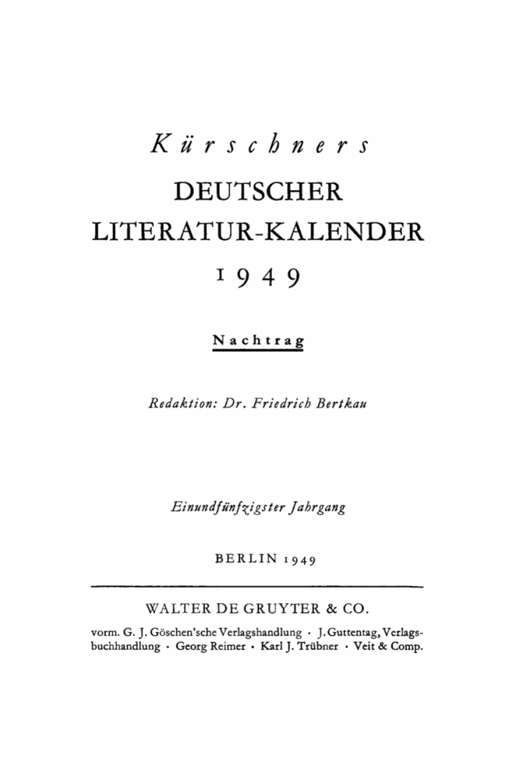 1949. Nachtrag 1st Edition â€“ PDF/EPUB Version Downloadable