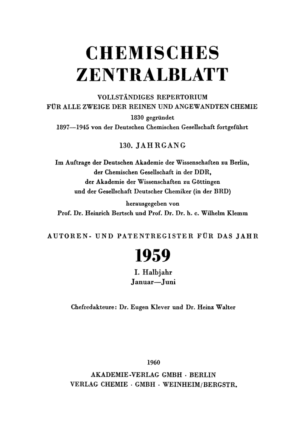 1959, Halbjahr 1: Januar - Juni 1st Edition â€“ PDF/EPUB Version Downloadable