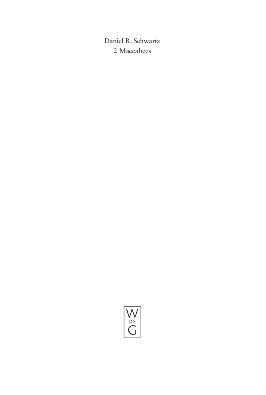 2 Maccabees 1st Edition â€“ PDF/EPUB Version Downloadable
