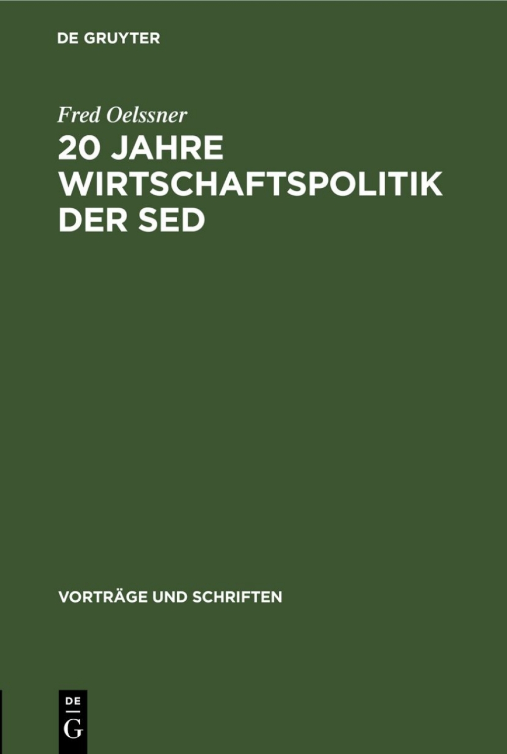 20 Jahre Wirtschaftspolitik der Sed 1st Edition â€“ PDF/EPUB Version Downloadable
