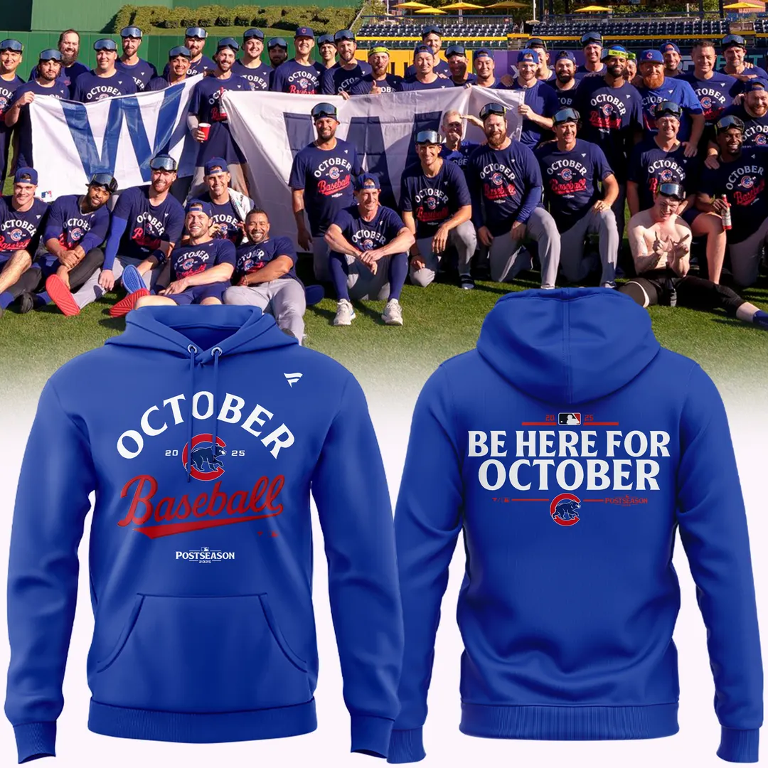 2025 October Clinched Chicago Cubs Hoodie