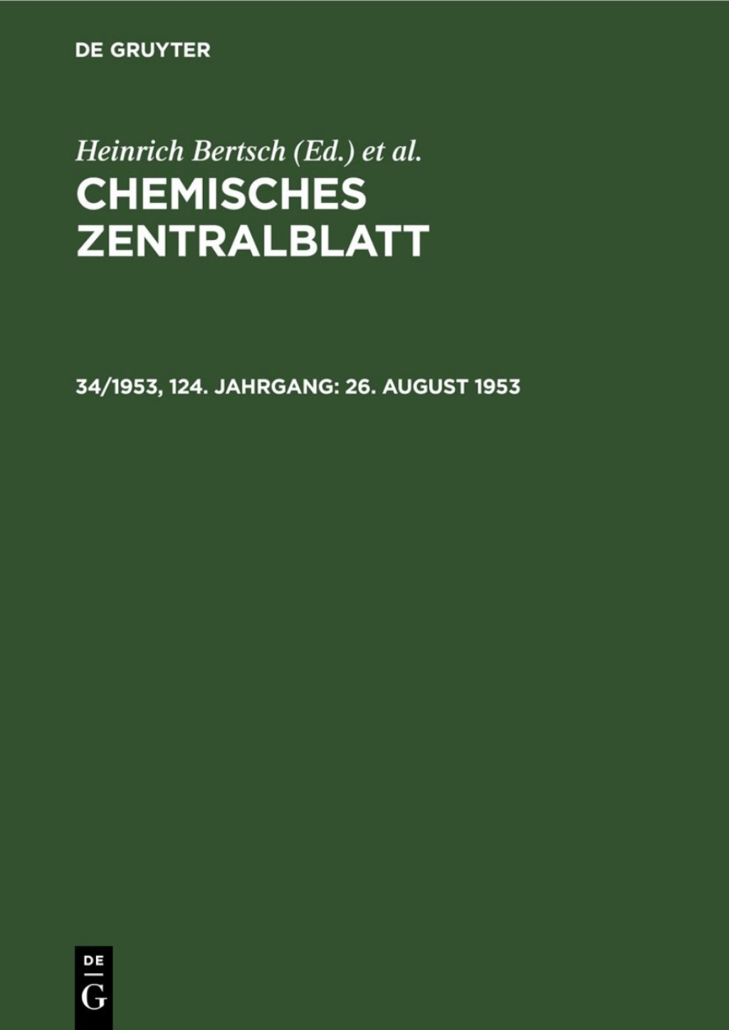 26. August 1953 1st Edition â€“ PDF/EPUB Version Downloadable