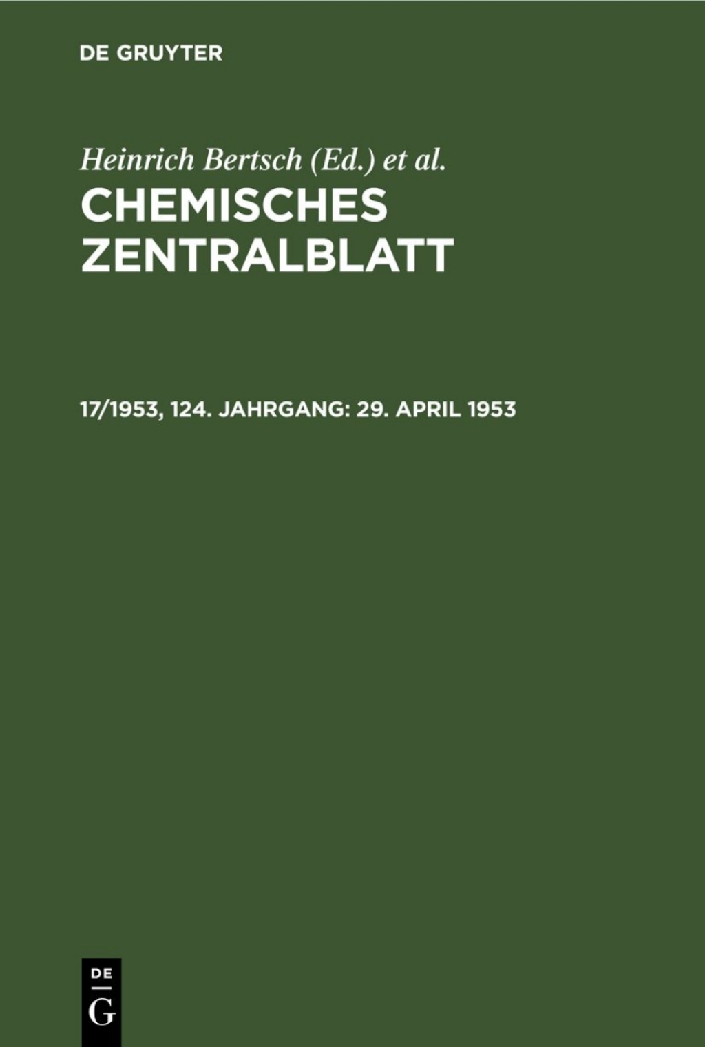 29. April 1953 1st Edition â€“ PDF/EPUB Version Downloadable