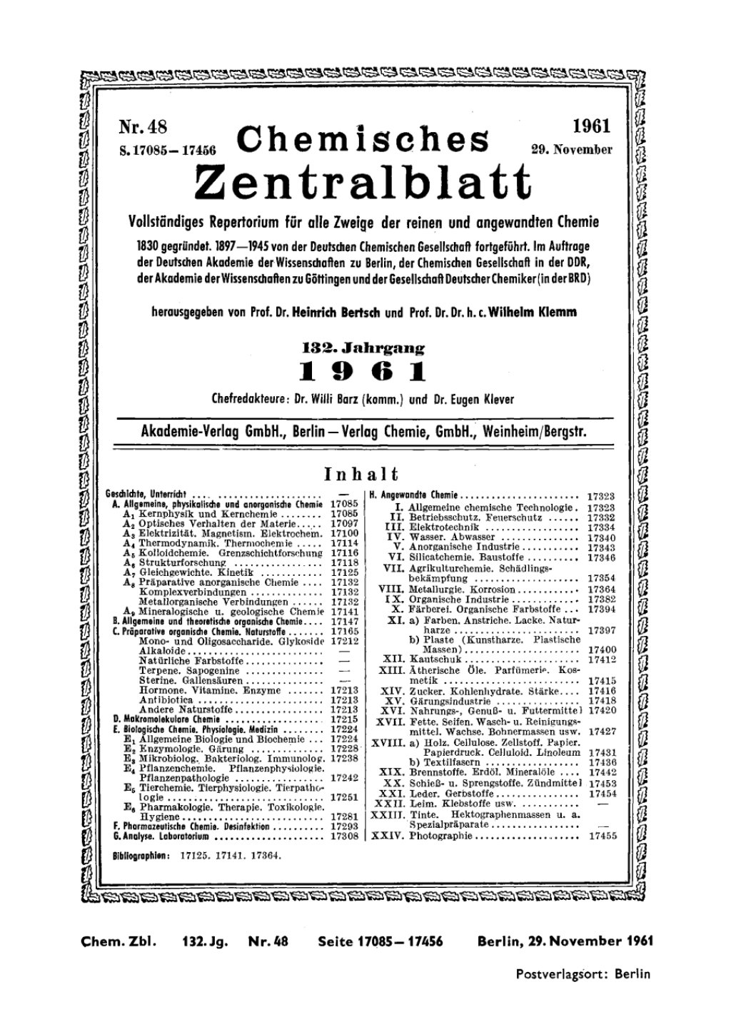 29. November 1961 1st Edition â€“ PDF/EPUB Version Downloadable