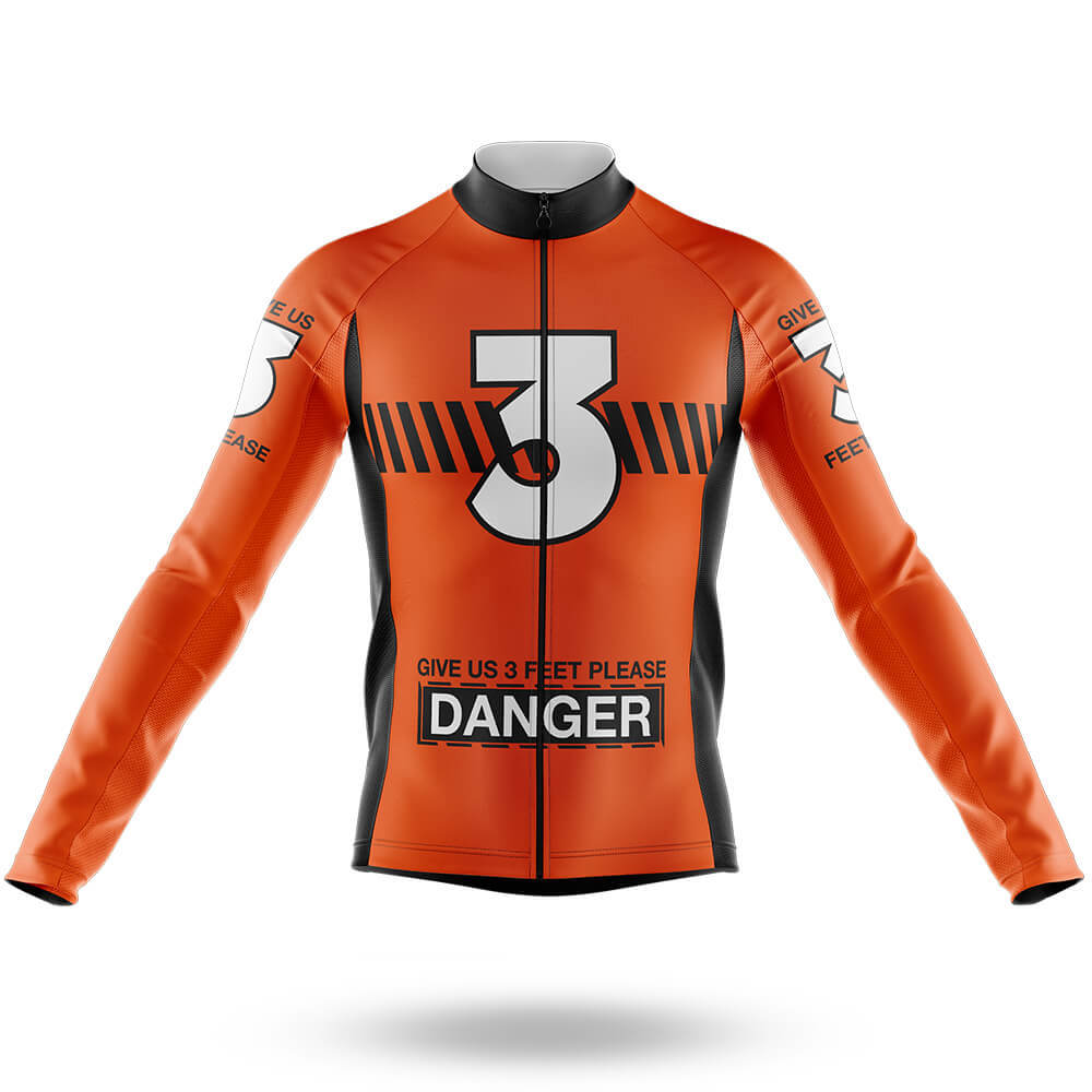 3 Feet Please - Men's Cycling Long Sleeve Jersey