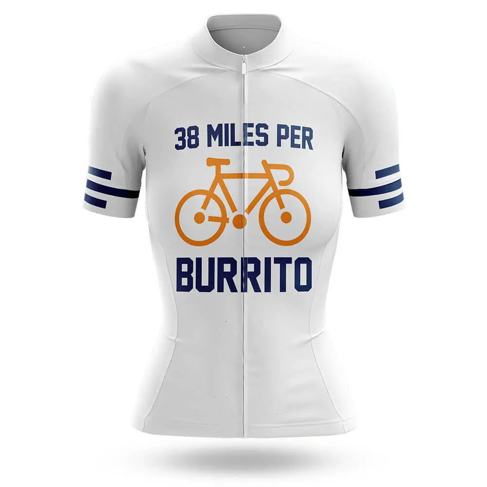 38 Miles - White - Women - Cycling Jersey Only