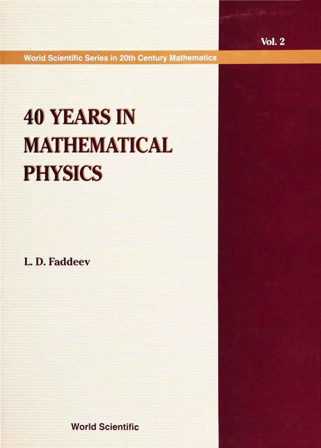 40 YEARS IN MATHEMATICAL PHYSICS (V2) â€“ PDF/EPUB Version Downloadable