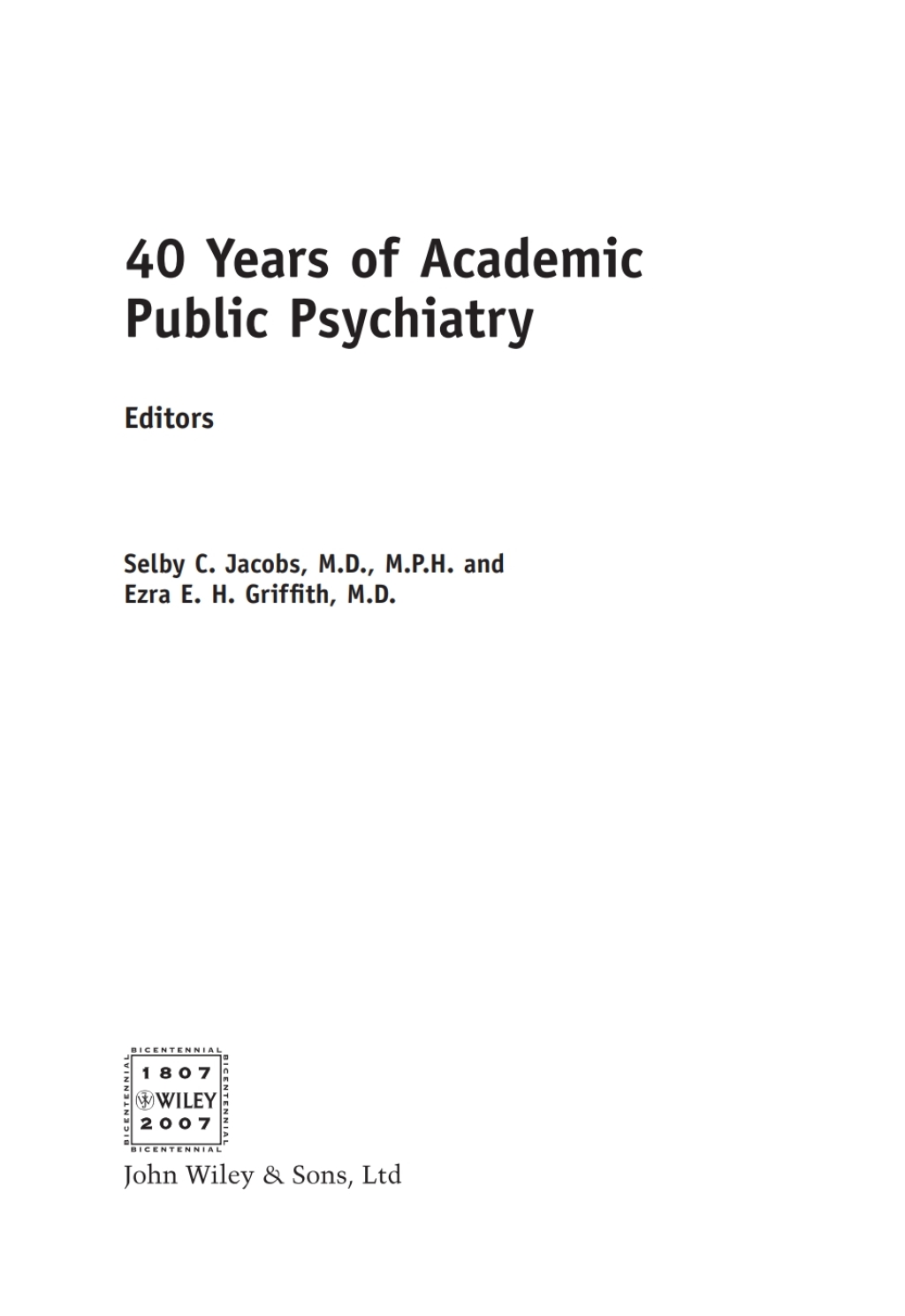40 Years of Academic Public Psychiatry 1st Edition â€“ PDF/EPUB Version Downloadable