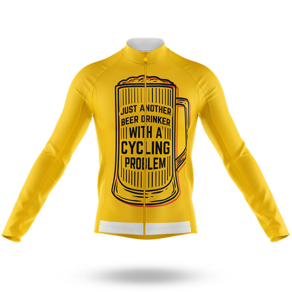 A Beer Drinker V2 - Men's Cycling Long Sleeve Jersey