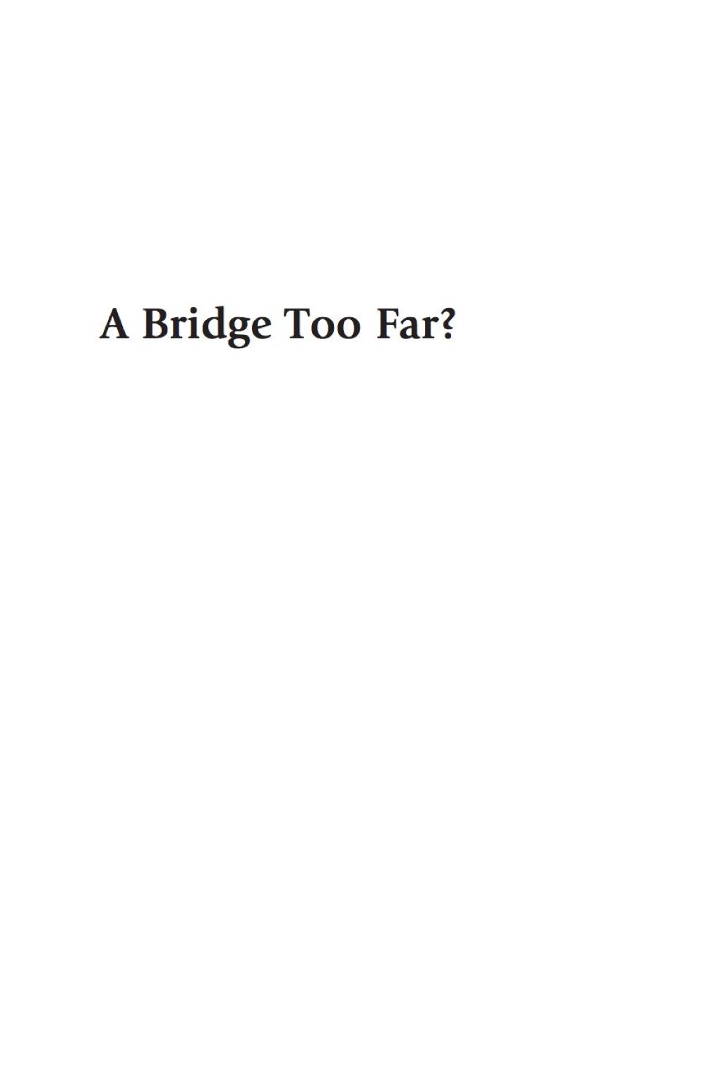 A bridge too far? commonalities and differences between China and the United States â€“ PDF/EPUB Version Downloadable