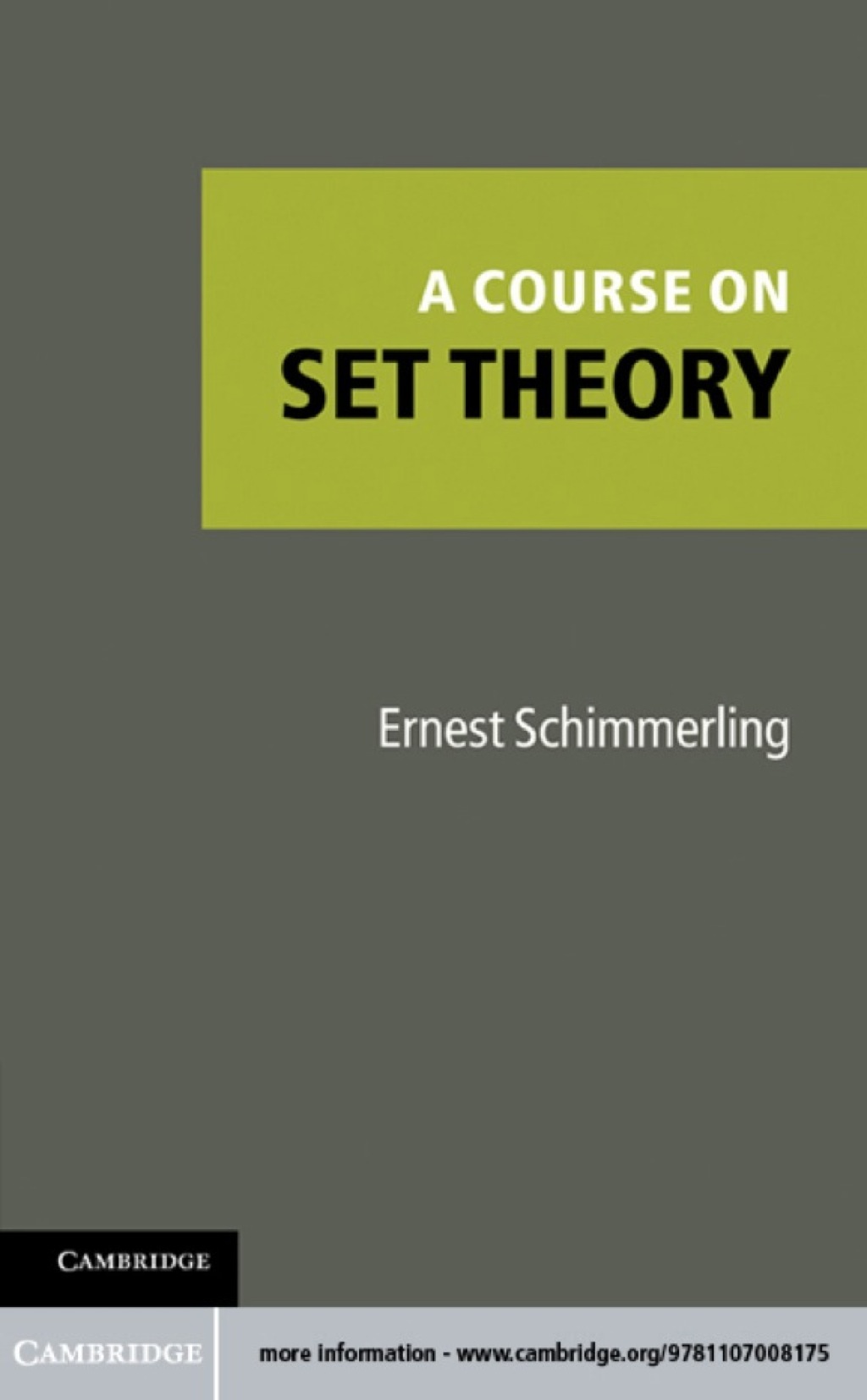 A Course on Set Theory 1st Edition â€“ PDF/EPUB Version Downloadable