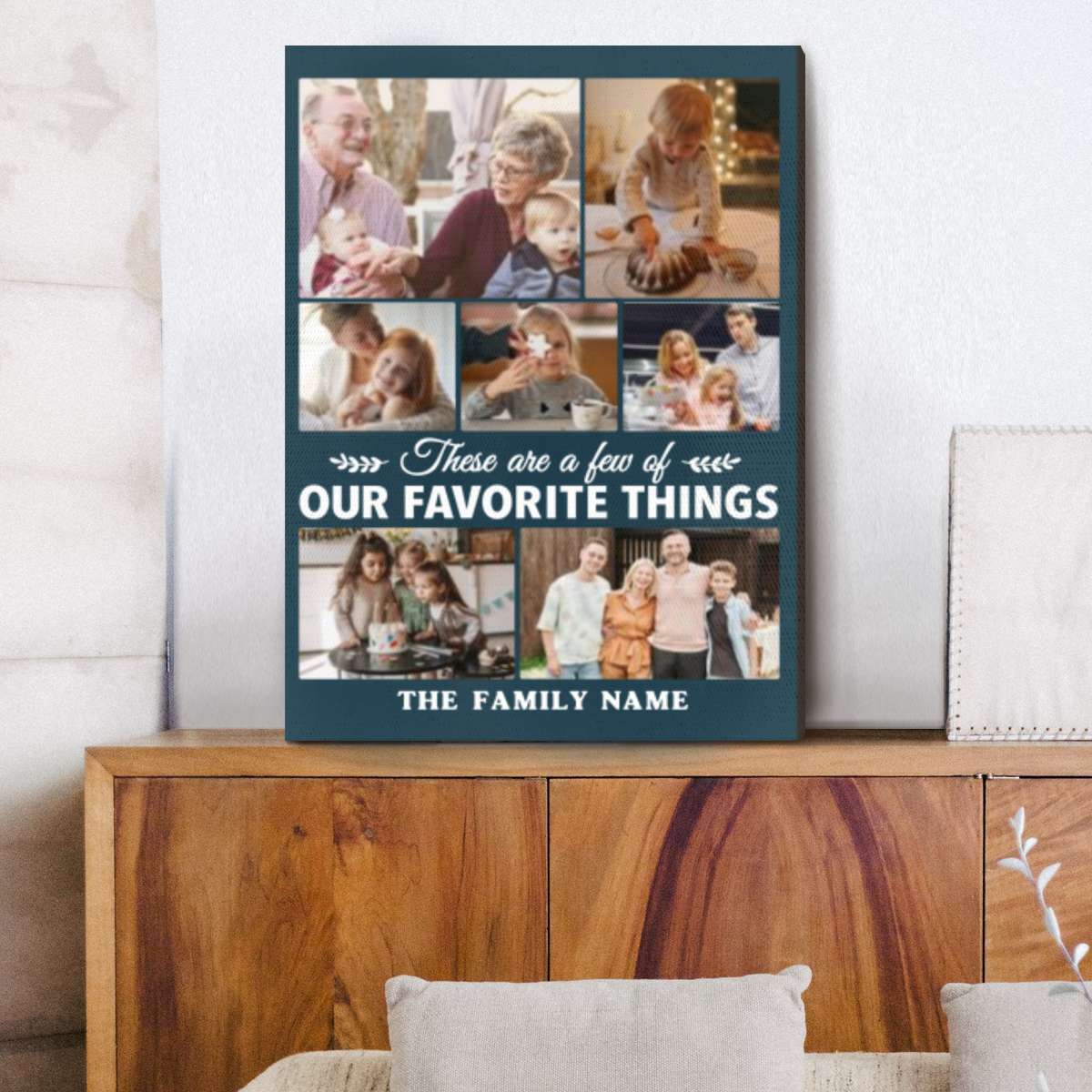 A Few Of Our Favorite Things Photo Collage Canvas, Cherished Memories On Canvas, Personalized Gift For Parents And Grandparents