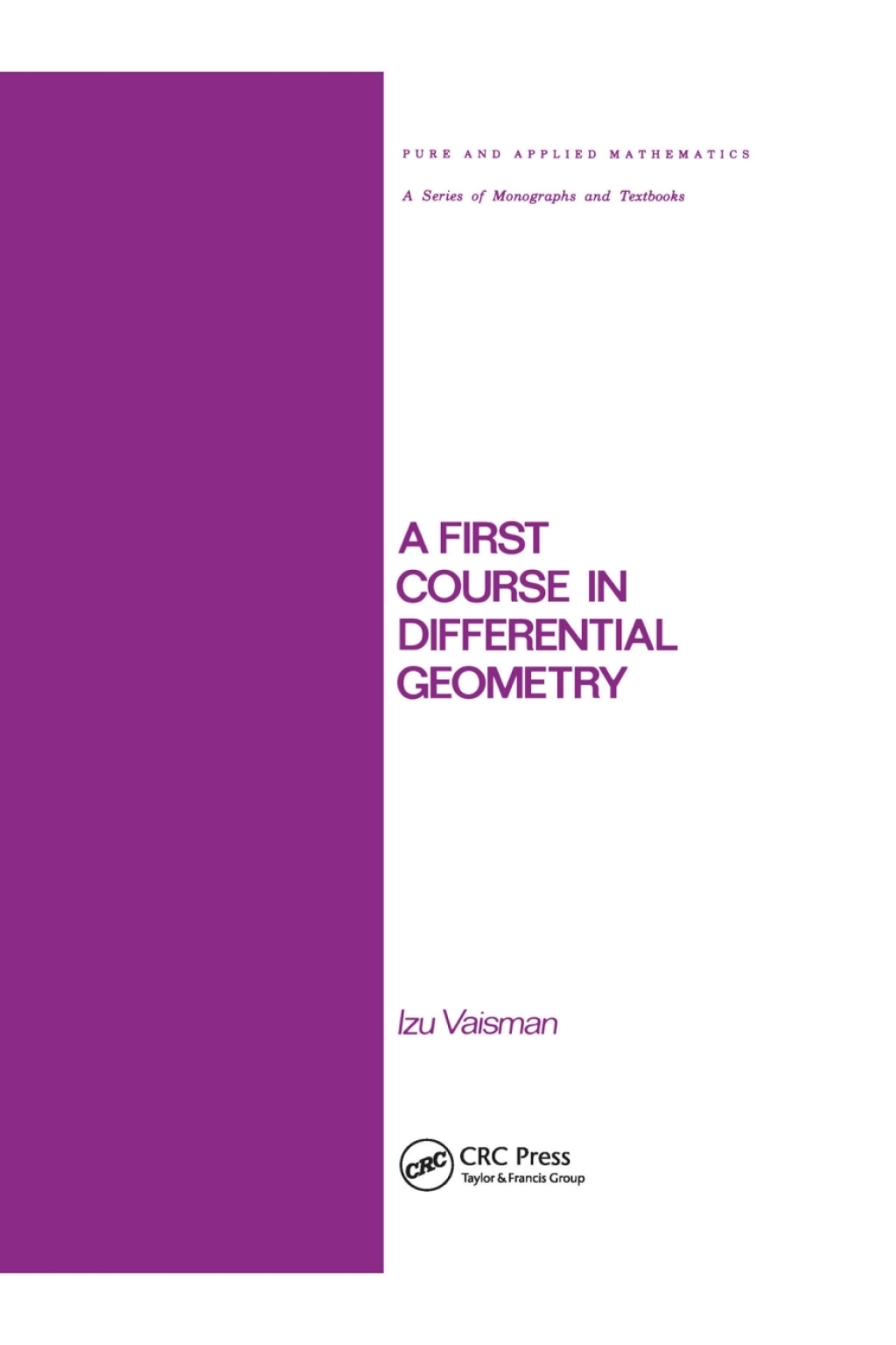A First Course in Differential Geometry 1st Edition â€“ PDF/EPUB Version Downloadable