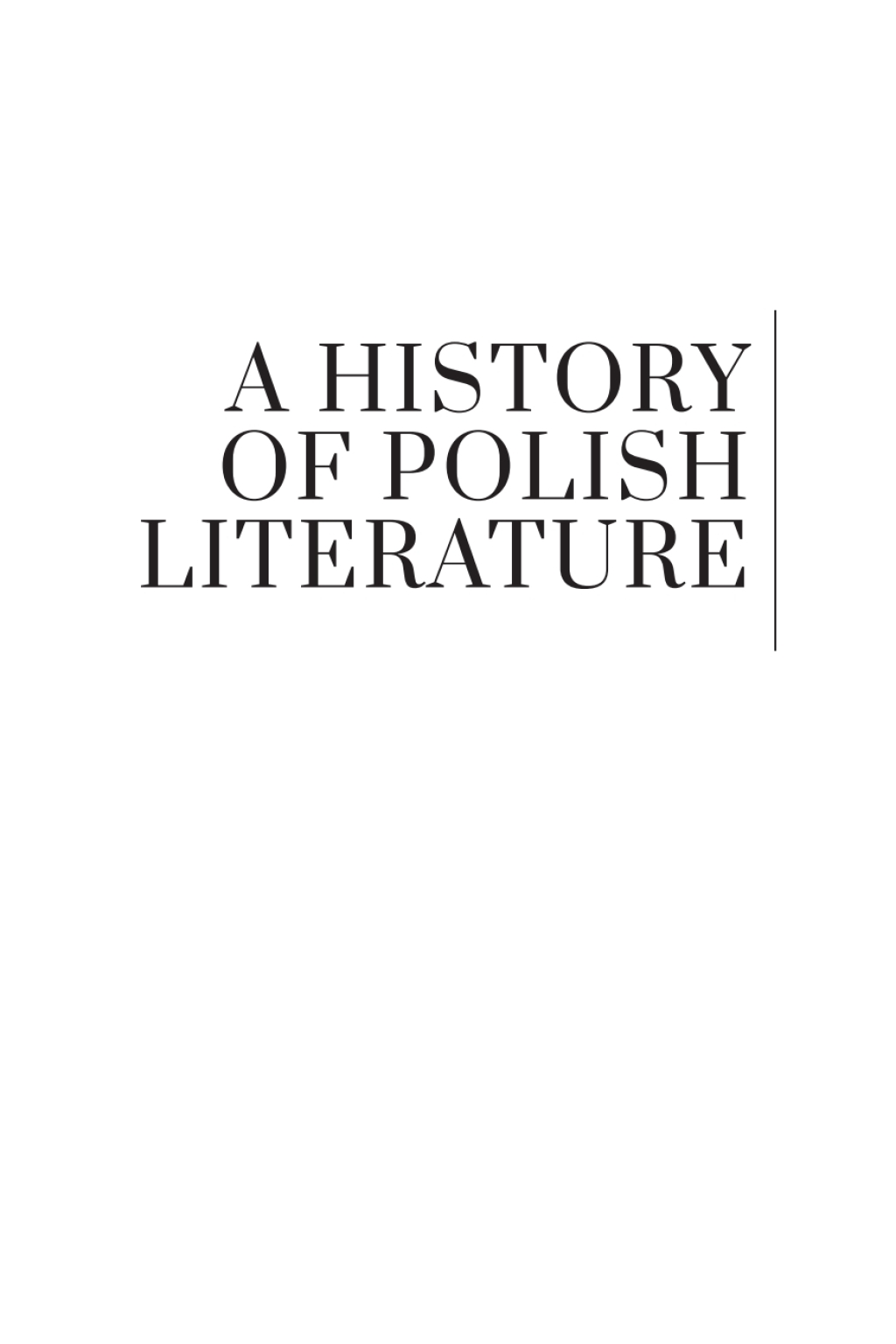 A History of Polish Literature â€“ PDF/EPUB Version Downloadable