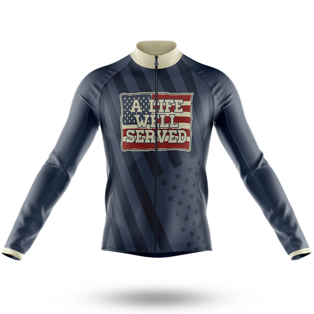 A Life Well Served - Men's Cycling Long Sleeve Jersey