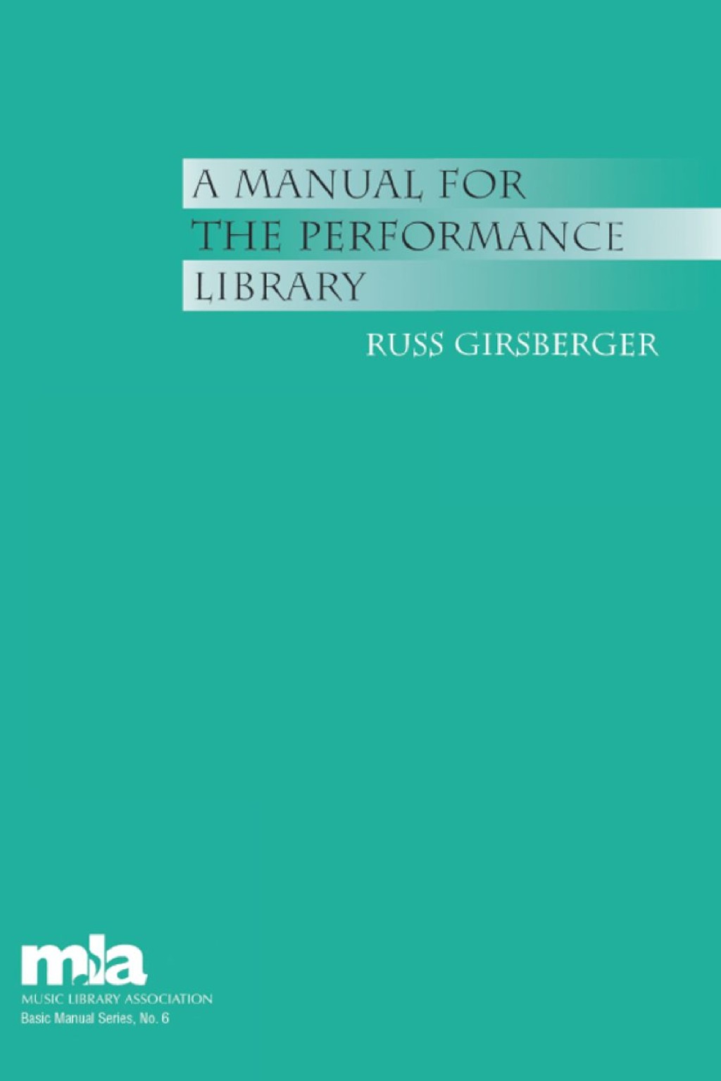 A Manual for the Performance Library 1st Edition â€“ PDF/EPUB Version Downloadable