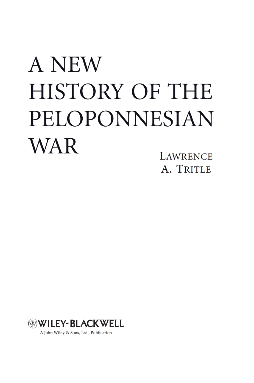 A New History of the Peloponnesian War 1st Edition â€“ PDF/EPUB Version Downloadable