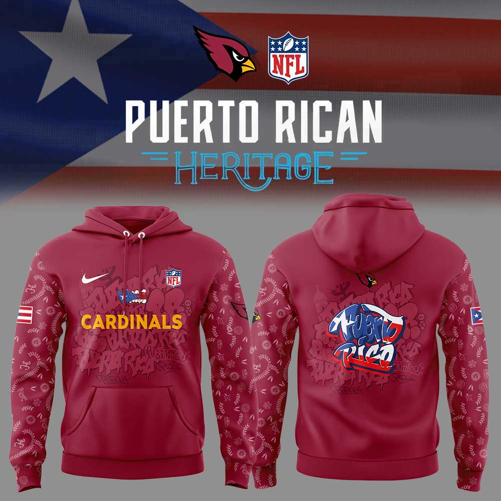 A.Cardinals Puerto Rican Heritage Combo Hoodie