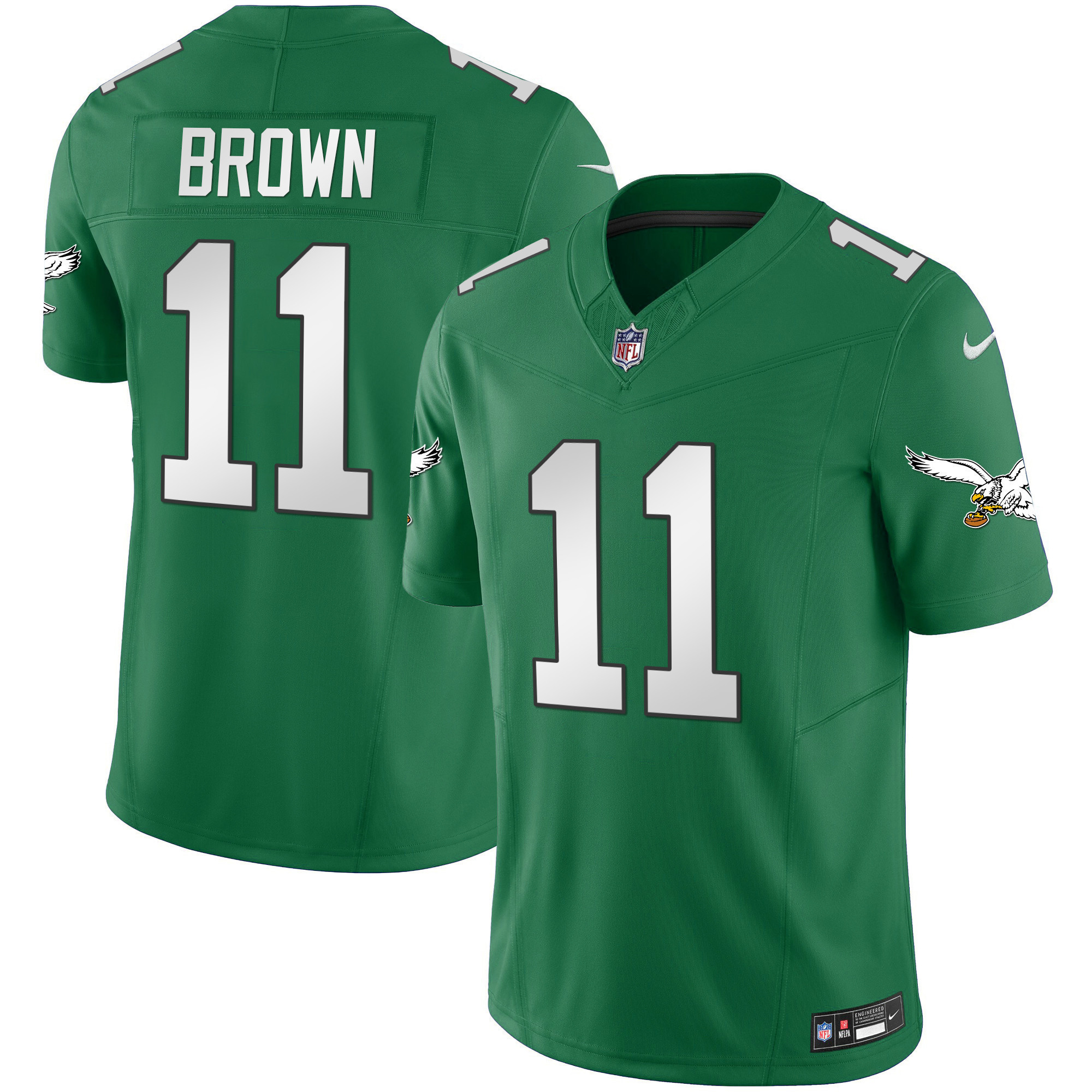 A.J. Brown Men's Philadelphia Eagles Kelly Green Vapor Limited Kelly Green Jersey - All Stitched
