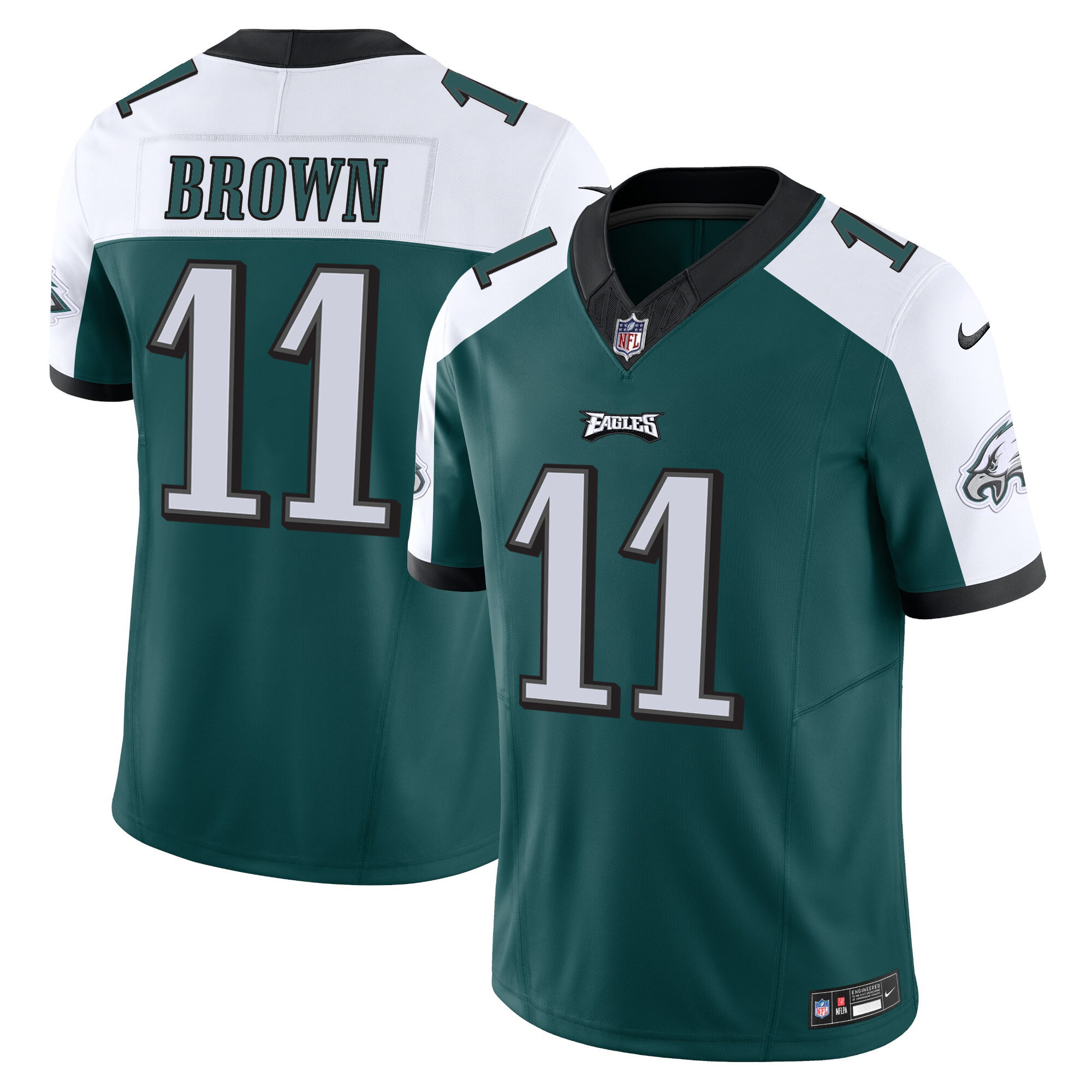 A.J. Brown Men's Philadelphia Eagles Vapor Limited Alternate Jersey - All Stitched