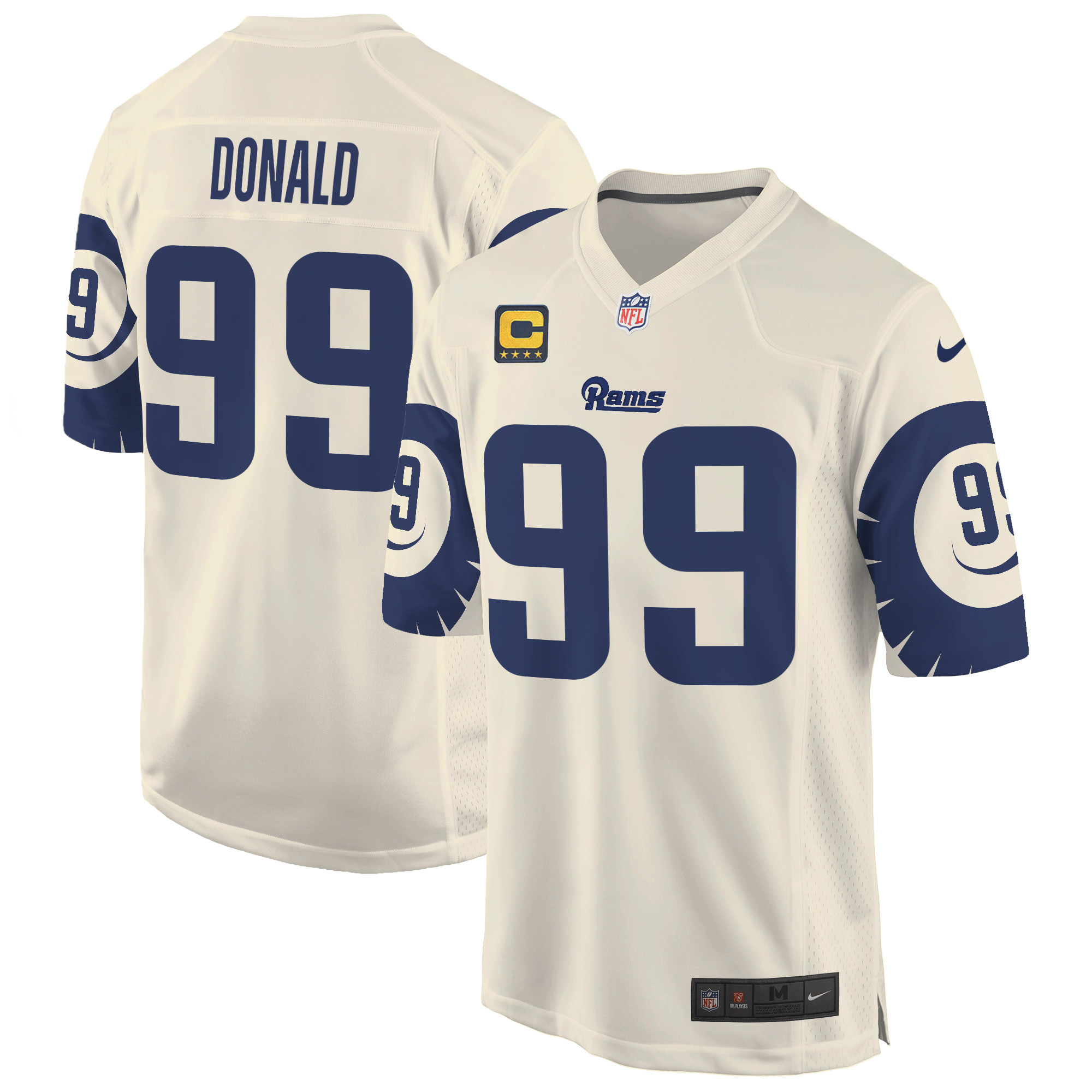 Aaron Donald Men's Los Angeles Rams Special Game Bone Jersey - All Stitched