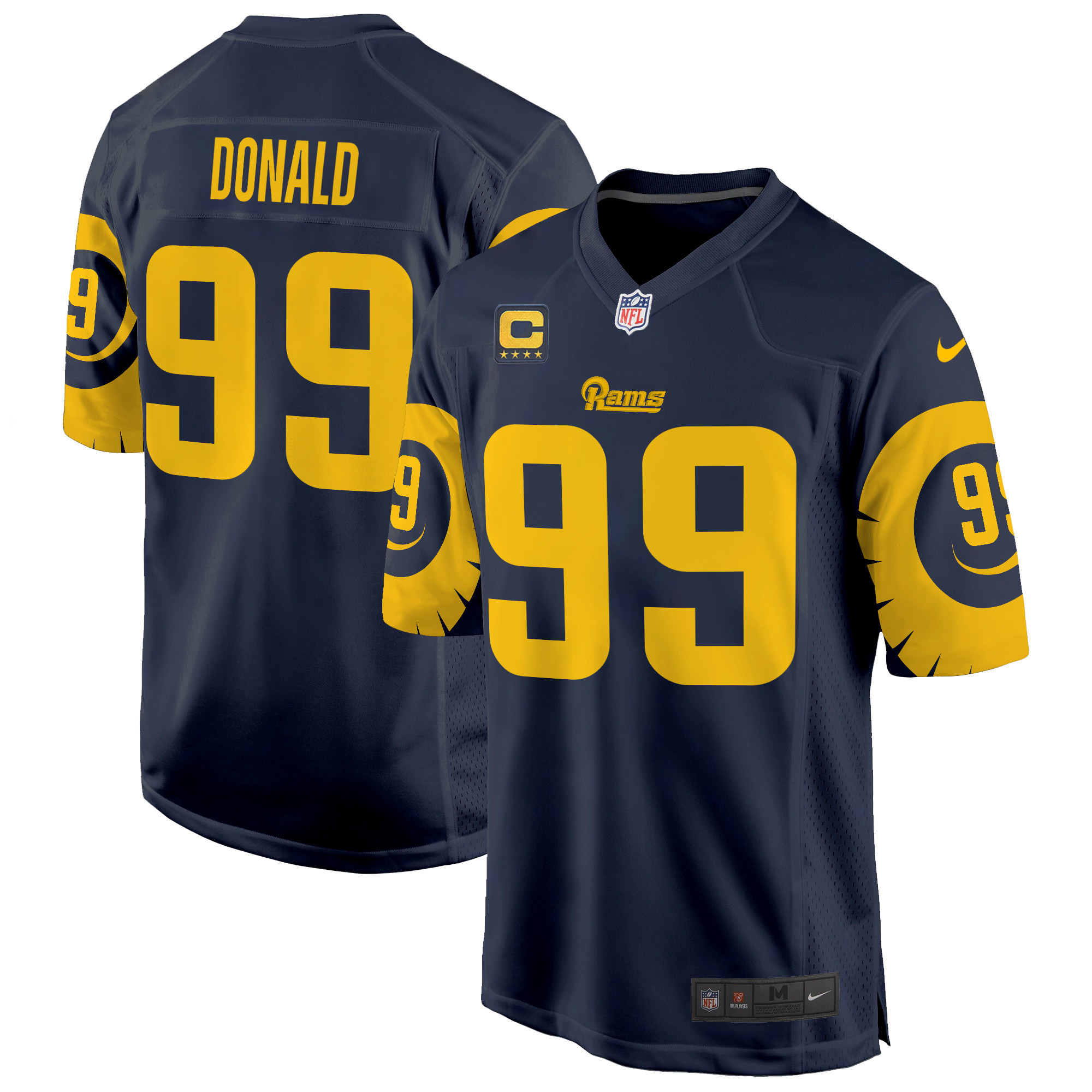 Aaron Donald Men's Los Angeles Rams Special Game Navy Jersey - All Stitched