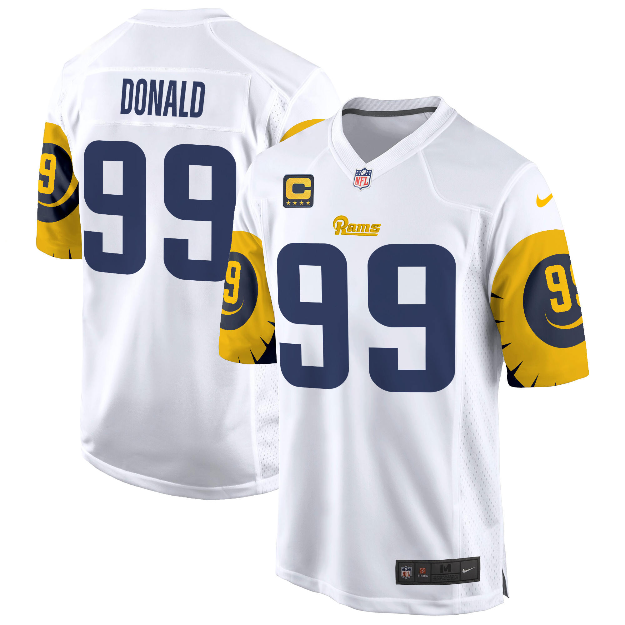 Aaron Donald Men's Los Angeles Rams Special Game White Jersey - All Stitched