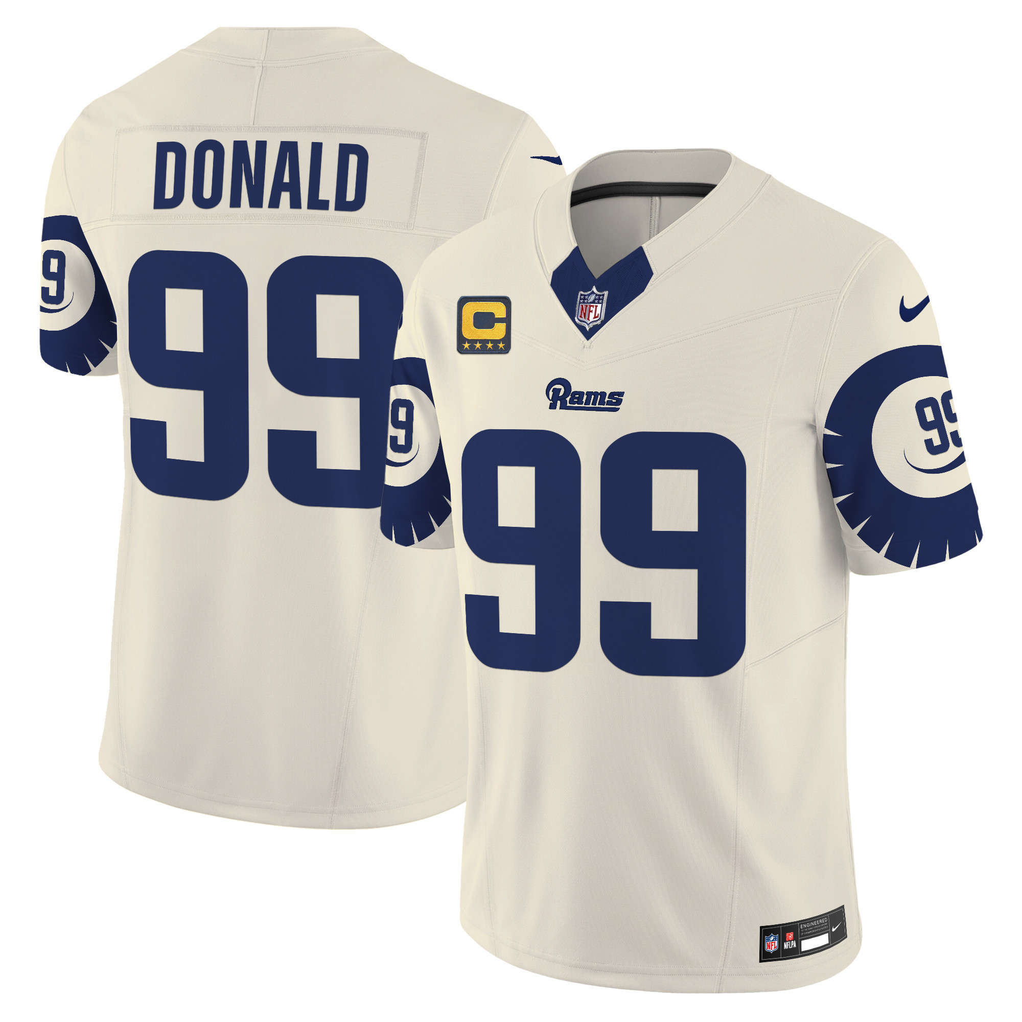 Aaron Donald Men's Los Angeles Rams Special Vapor Limited Bone Jersey - All Stitched