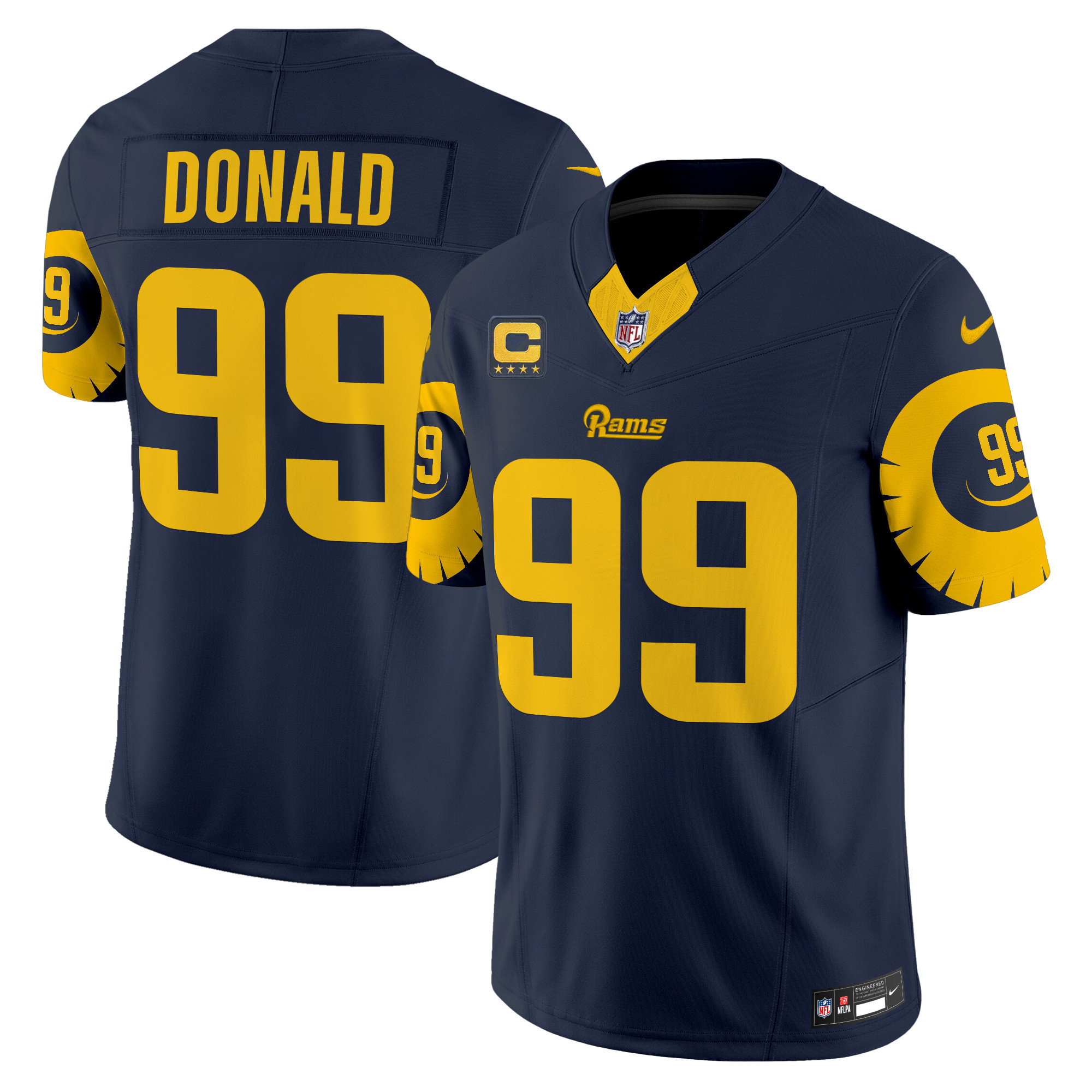 Aaron Donald Men's Los Angeles Rams Special Vapor Limited Navy Jersey - All Stitched