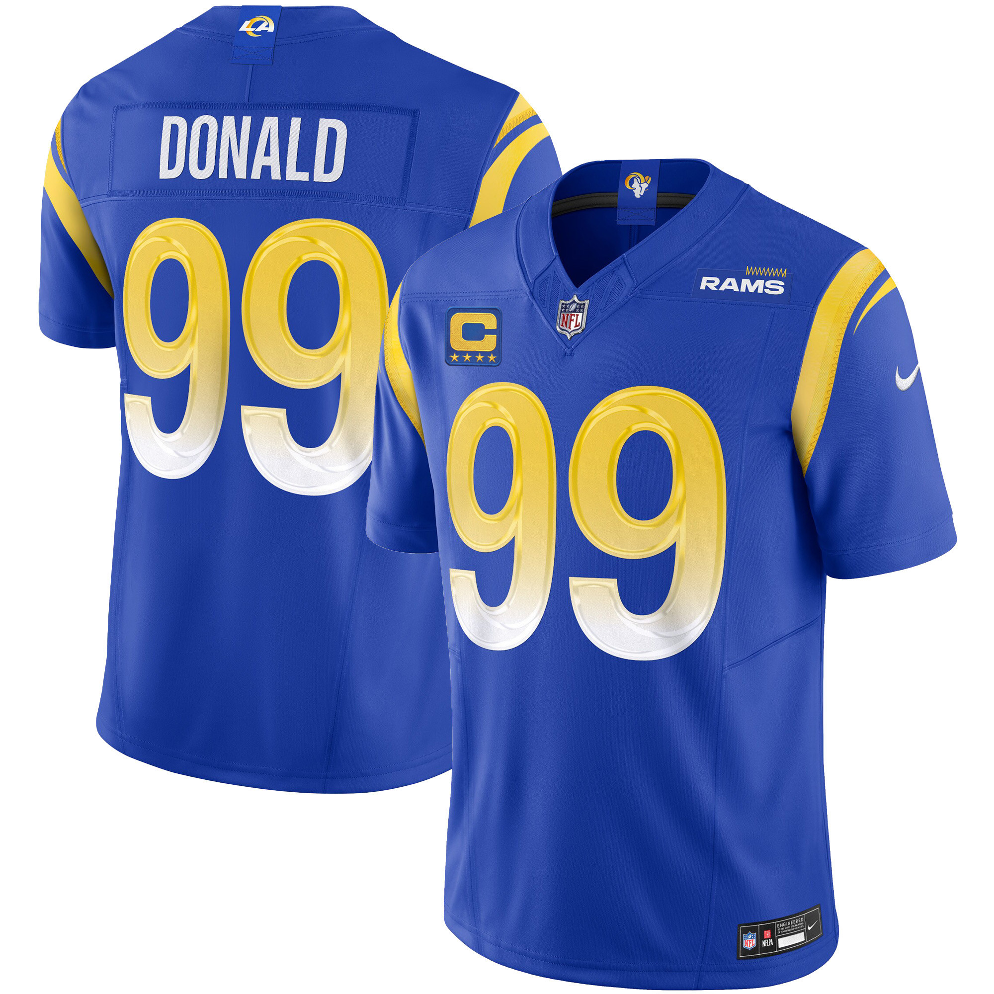 Aaron Donald Men's Los Angeles Rams Vapor Limited Royal Jersey - All Stitched