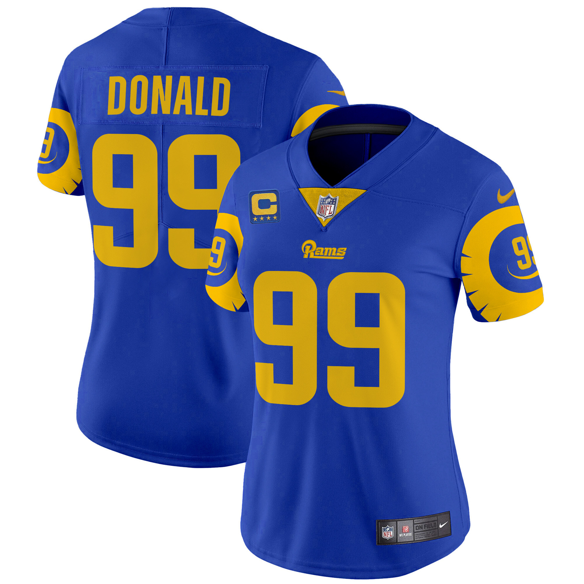 Aaron Donald Women's Los Angeles Rams Special Vapor Limited Royal Jersey - All Stitched