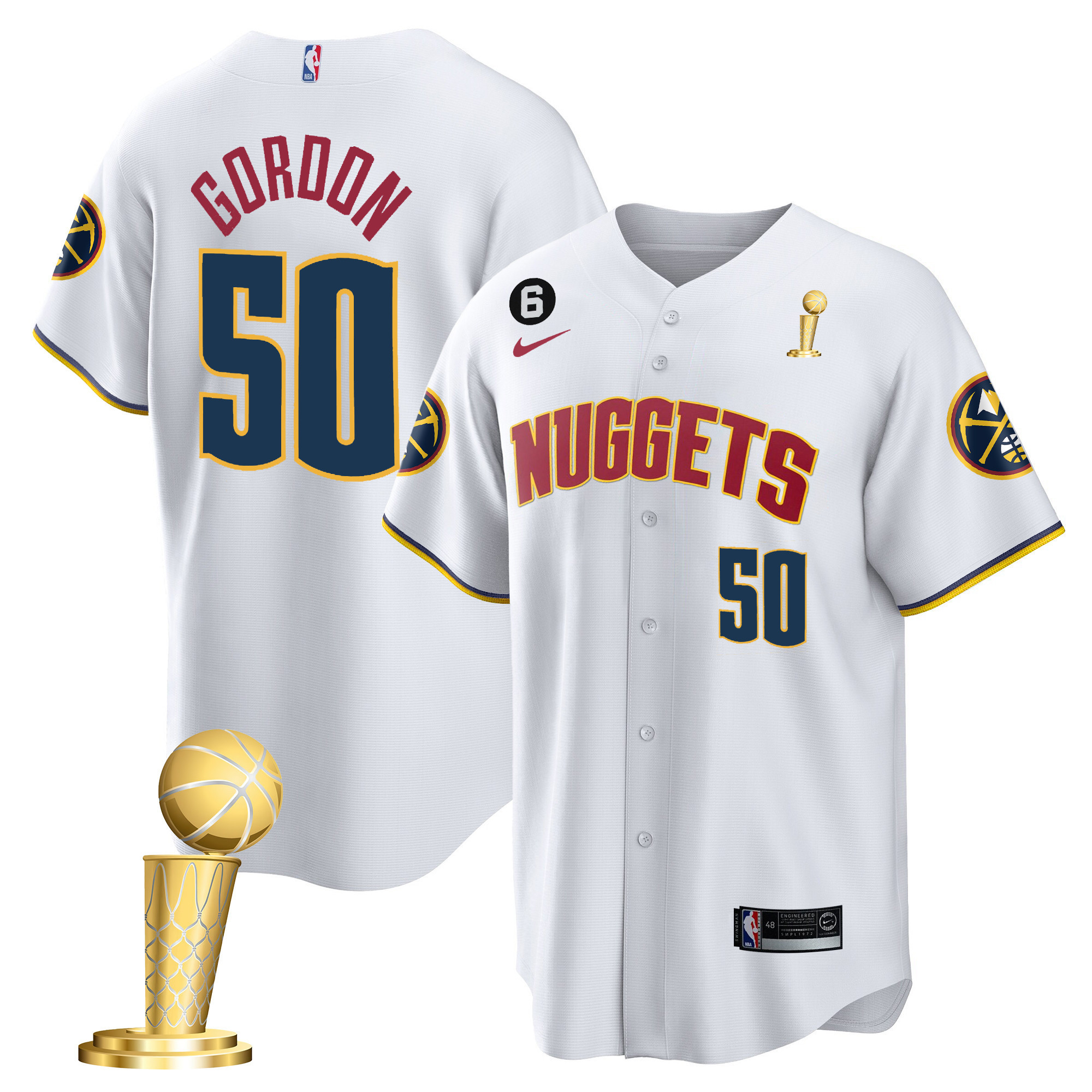 Aaron Gordon Youth's Denver Nuggets 2023 Champions Cool Base Association Jersey - All Stitched
