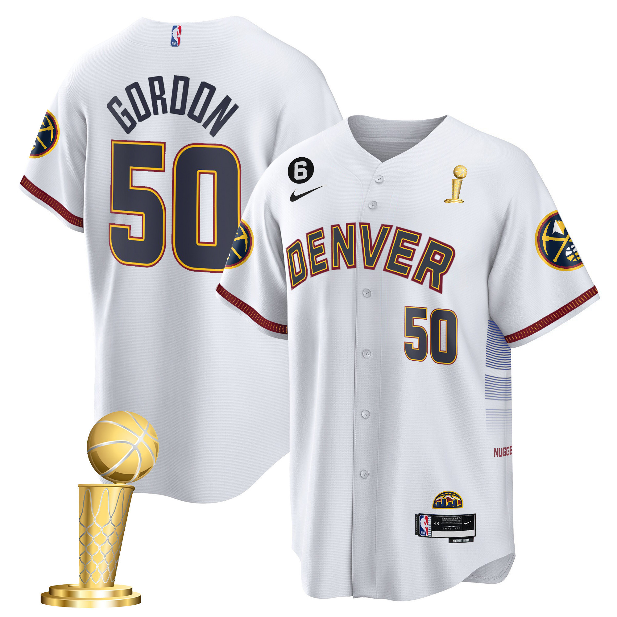 Aaron Gordon Youth's Denver Nuggets 2023 Champions Cool Base City Jersey - All Stitched