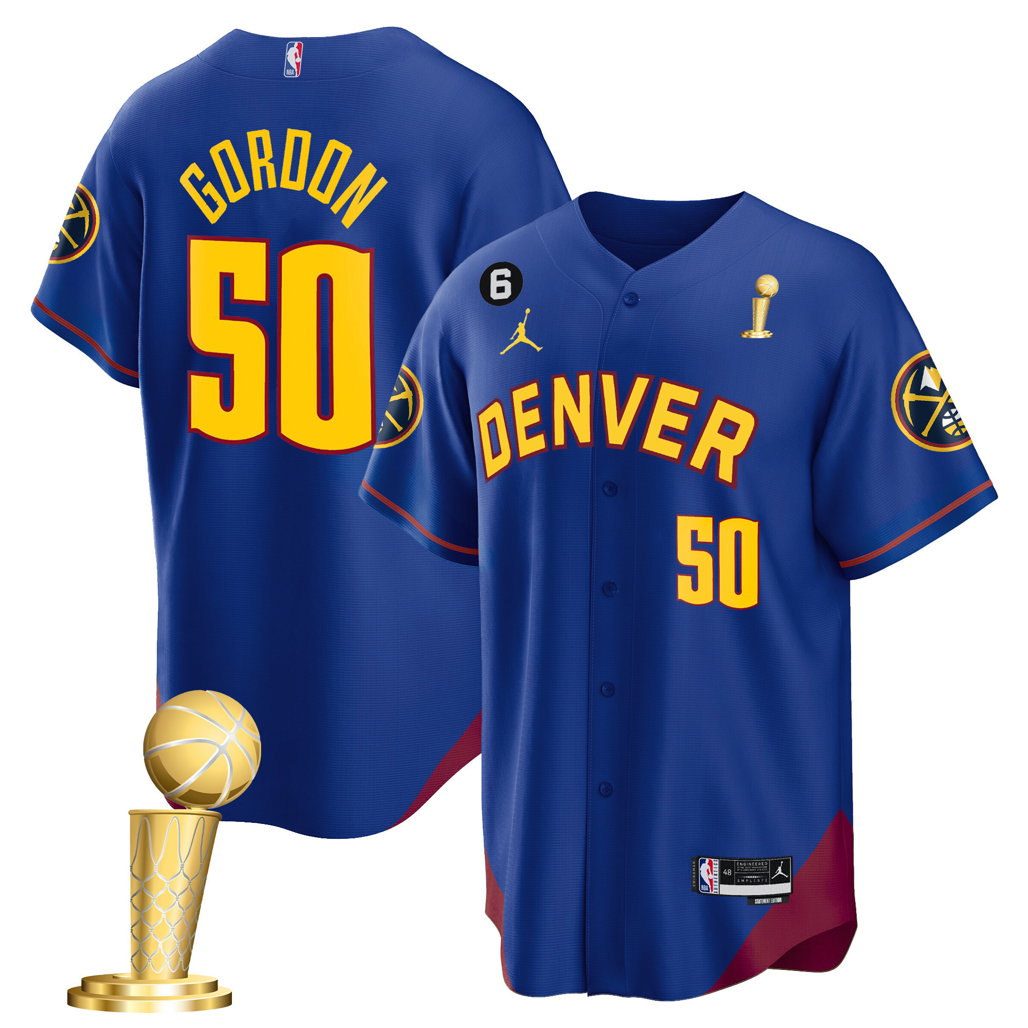 Aaron Gordon Youth's Denver Nuggets 2023 Champions Cool Base Statement Jersey - All Stitched