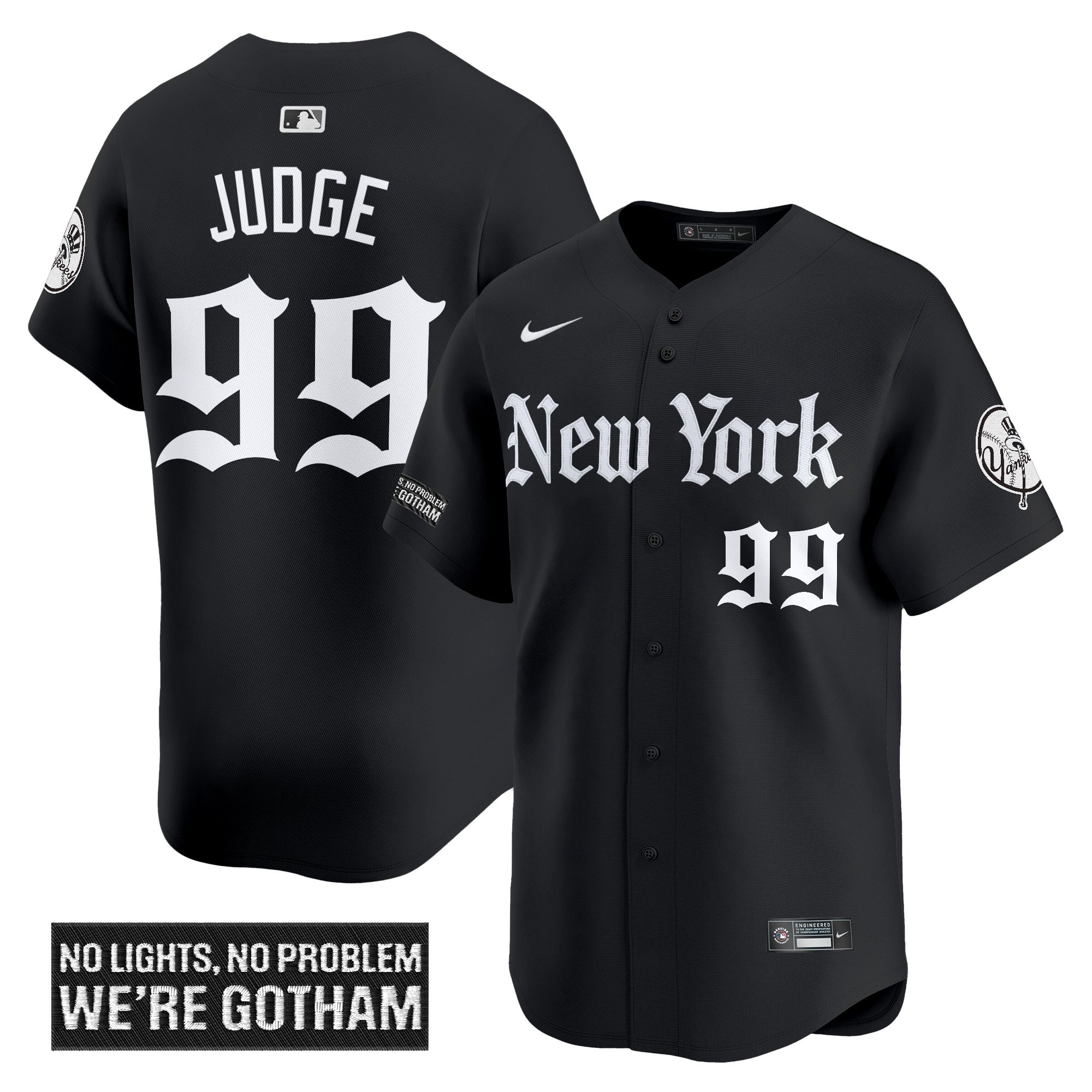 Aaron Judge Men's New York Yankees 'Gothic Legacy Edition' Vapor Premier Limited Black Jersey - All Stitched